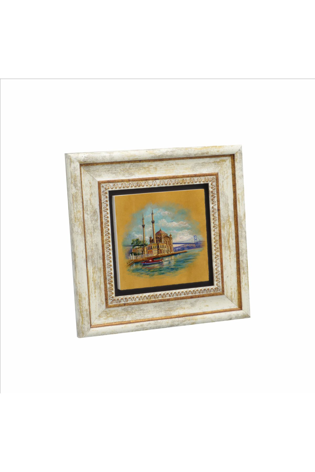 Sadrazam Ortaköy Camii Baskılı Doğaltaş Tablo (20 X 20 KRT-36)