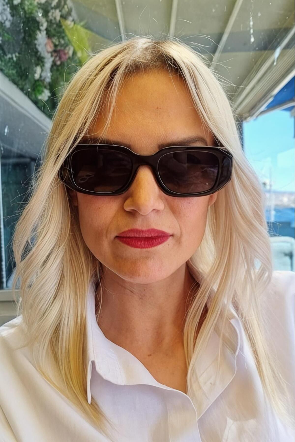 Mood Agenda Kadın Julia Dikdörtgen Kalın Çerçeveli Vintage Model Güneş Gözlüğü
