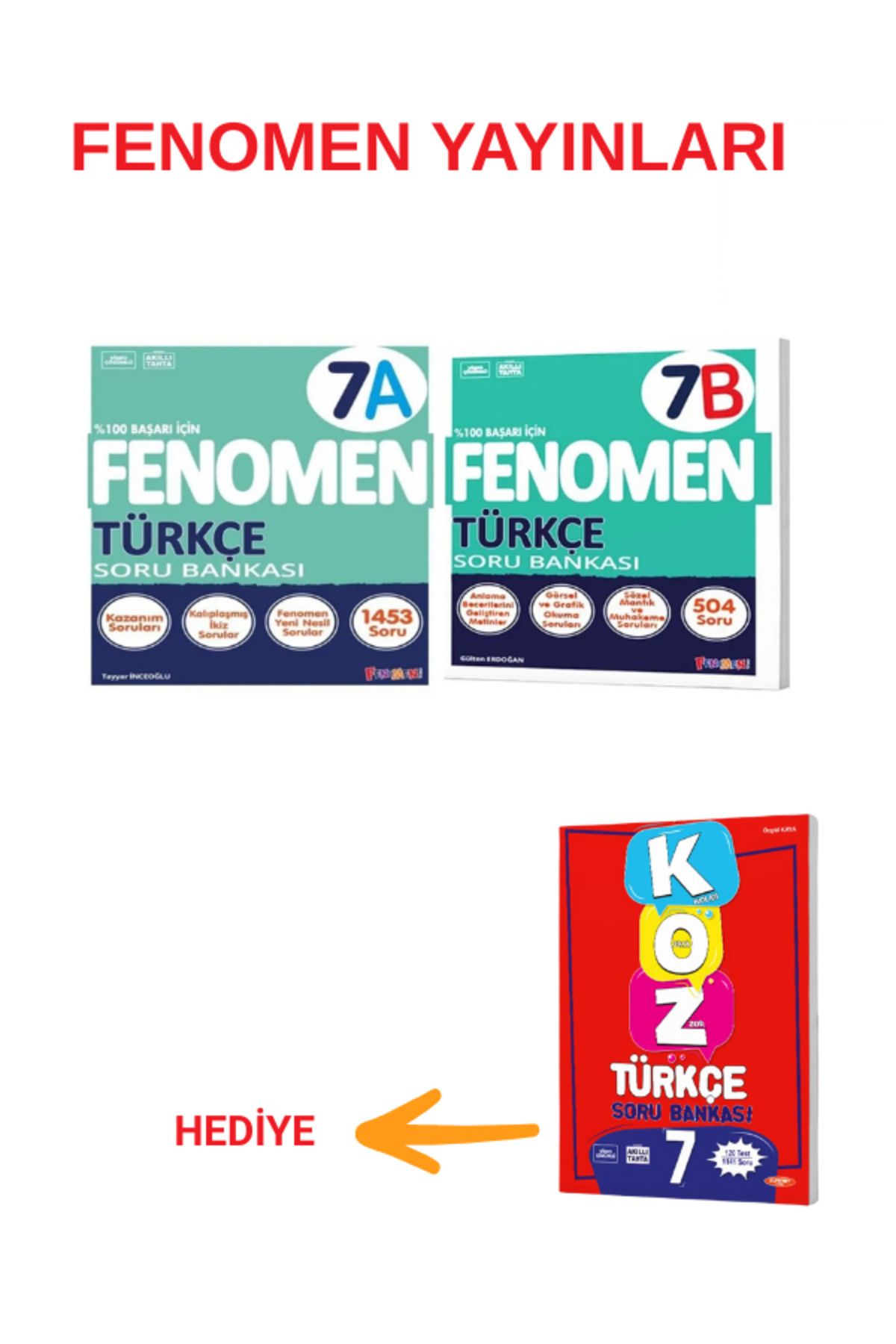 Fenomen Yayıncılık Fenomen 7.SINIF TÜRKÇE A-B Soru Bankası