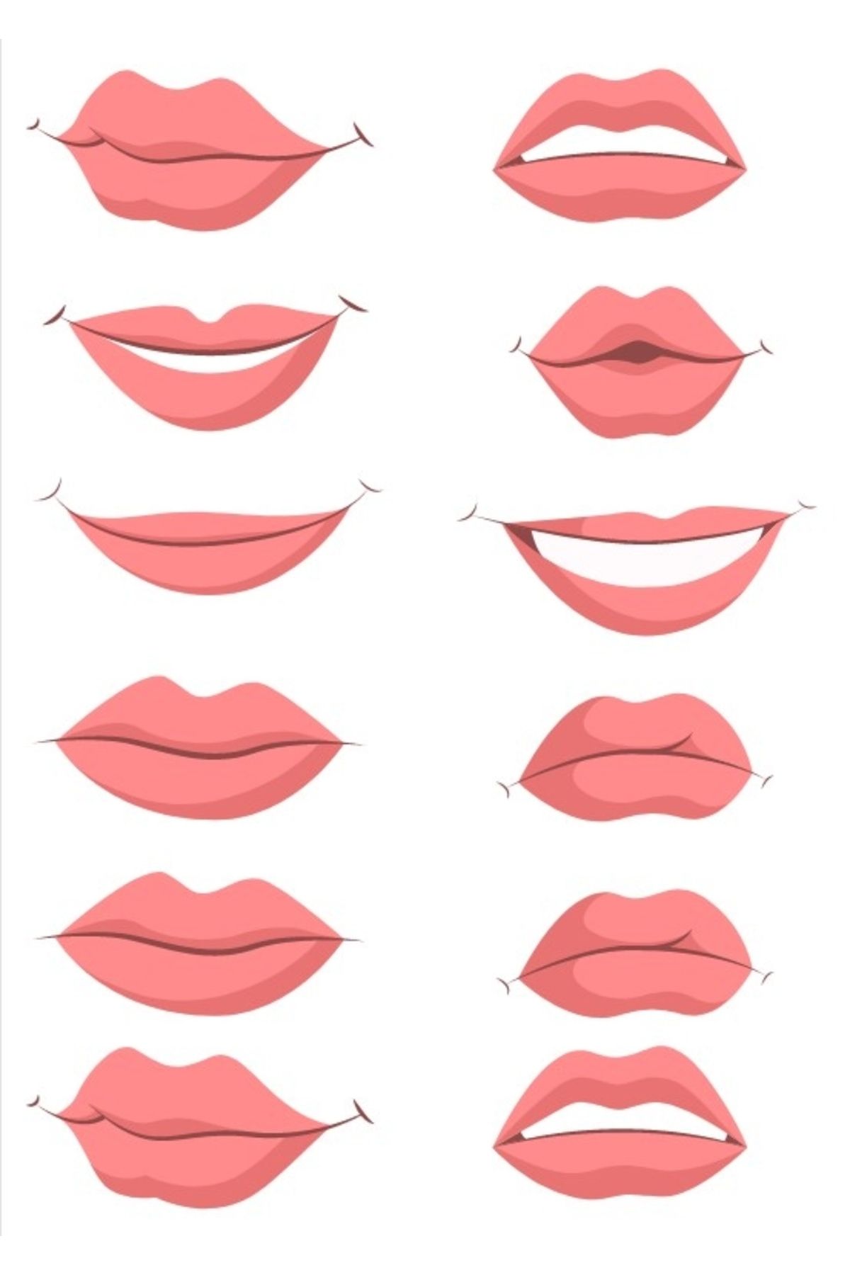 Reysa Tasarım Dudak Sticker Set