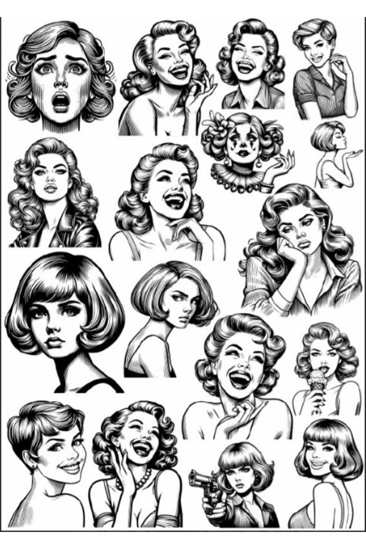Reysa Tasarım Kız Sticker Set
