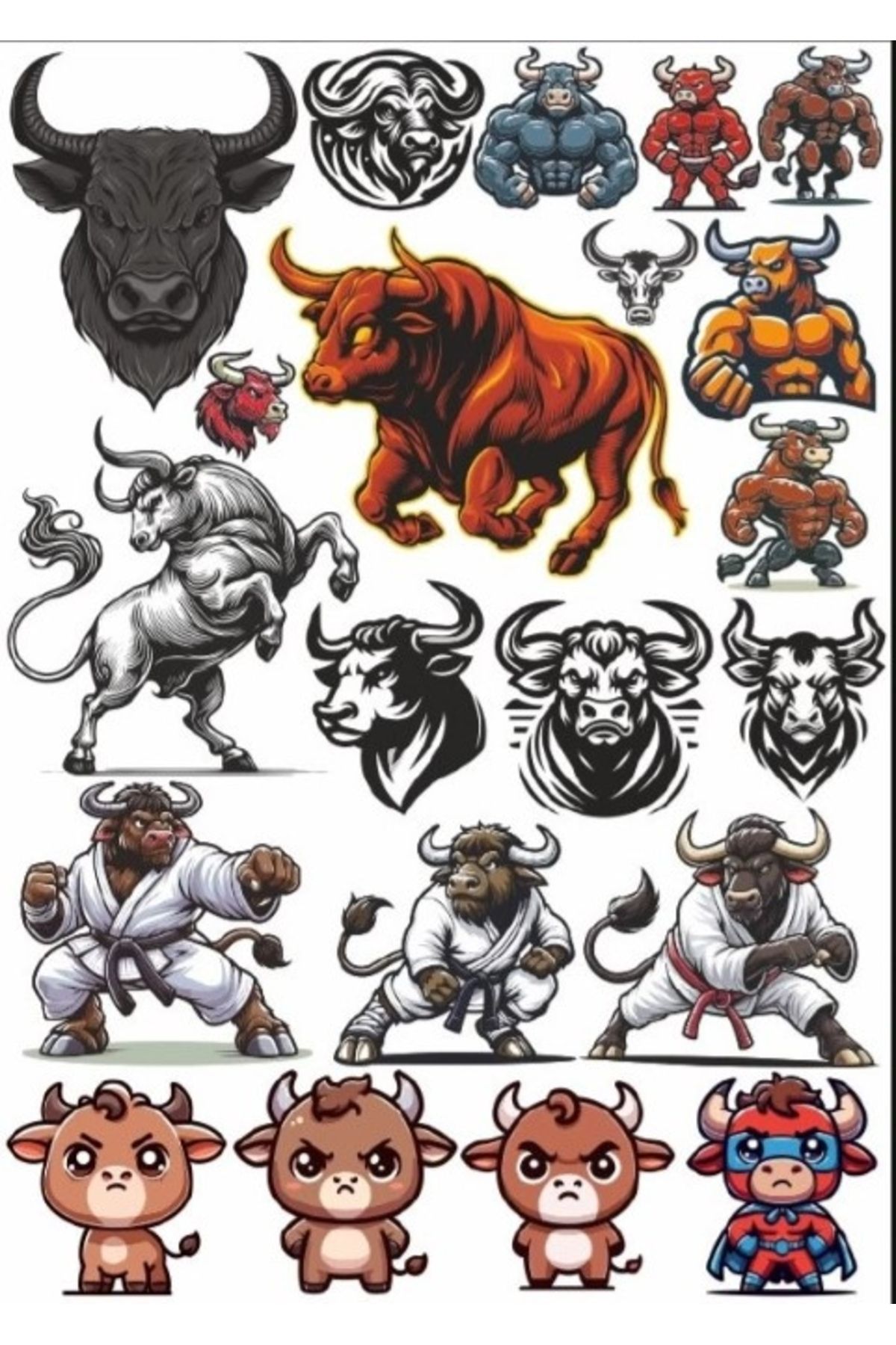 Reysa Tasarım Boğa Sticker Set