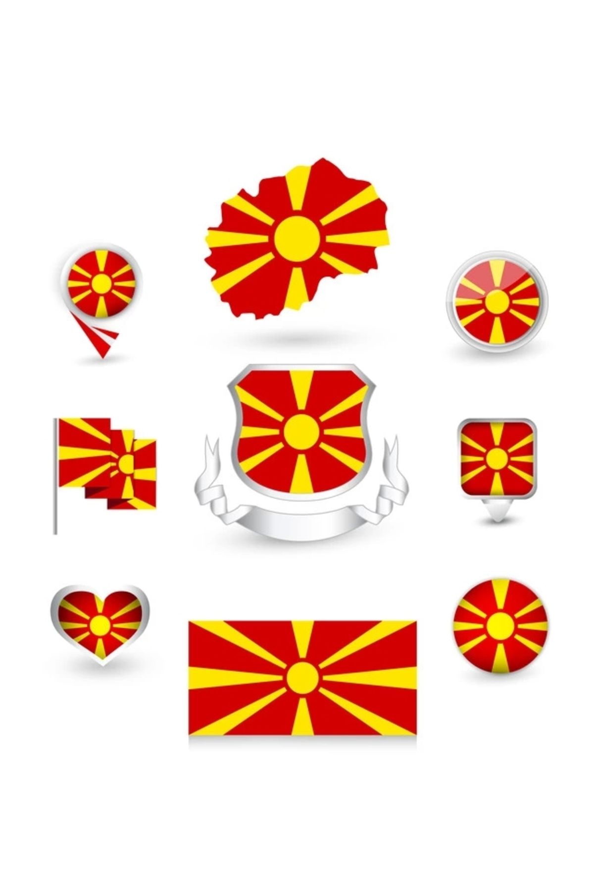Reysa Tasarım Kuzey Makedonya Sticker Set