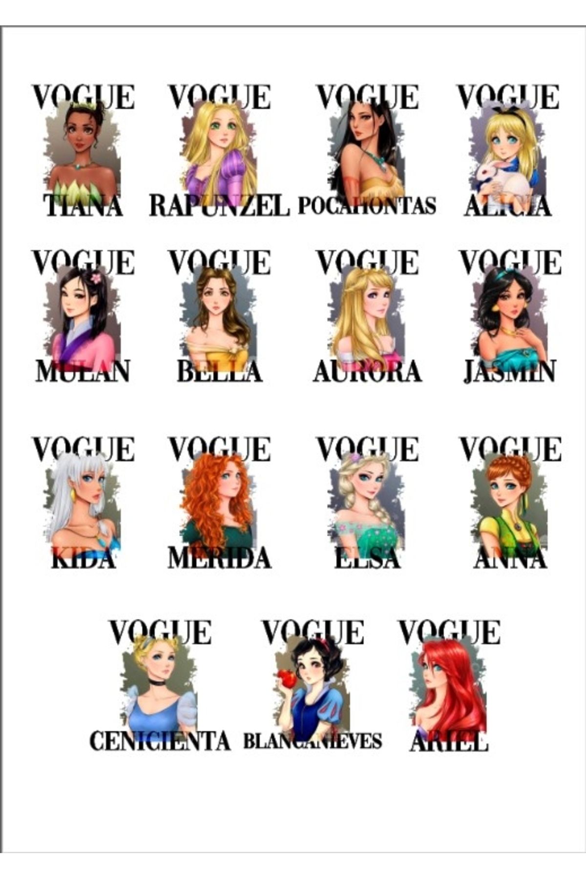 Reysa Tasarım Vogue Sticker Set