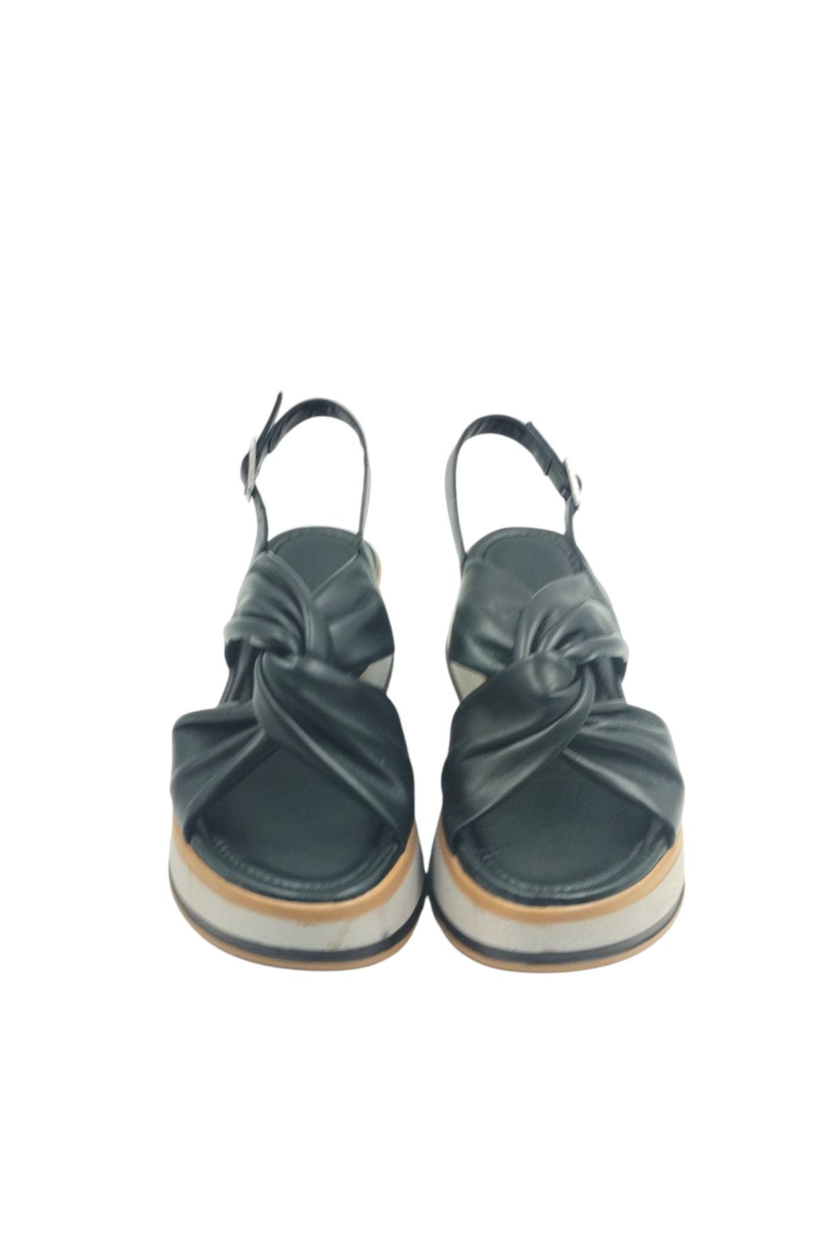 Escarpinshoes KADIN HAKİKİ DERİ RAHAT ŞIK GÜNLÜK SANDALET