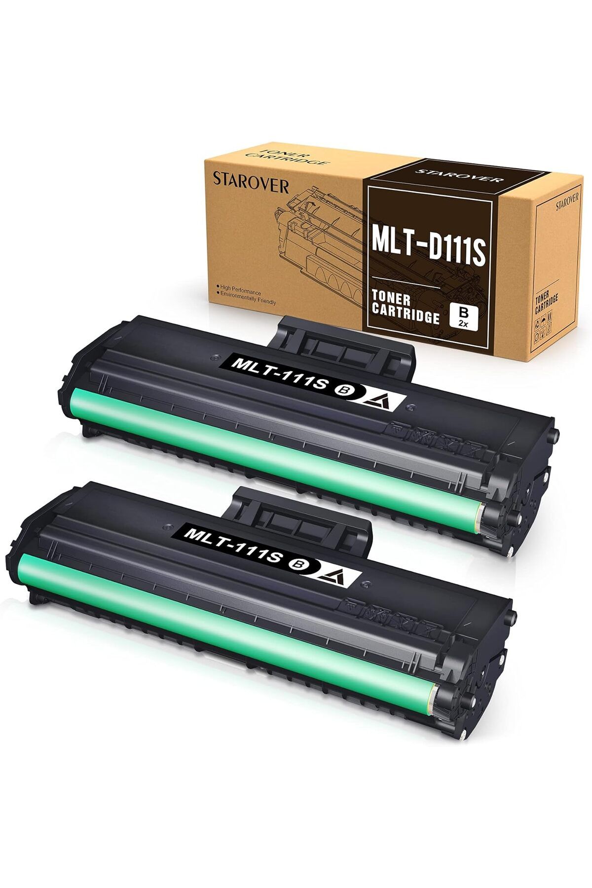 Samsung MLTD111S SL-M2020W SL-M2070FW SL-M2070W M2020 M2024W M2026W M2070 Laser Printer (Black, 2-Pack)