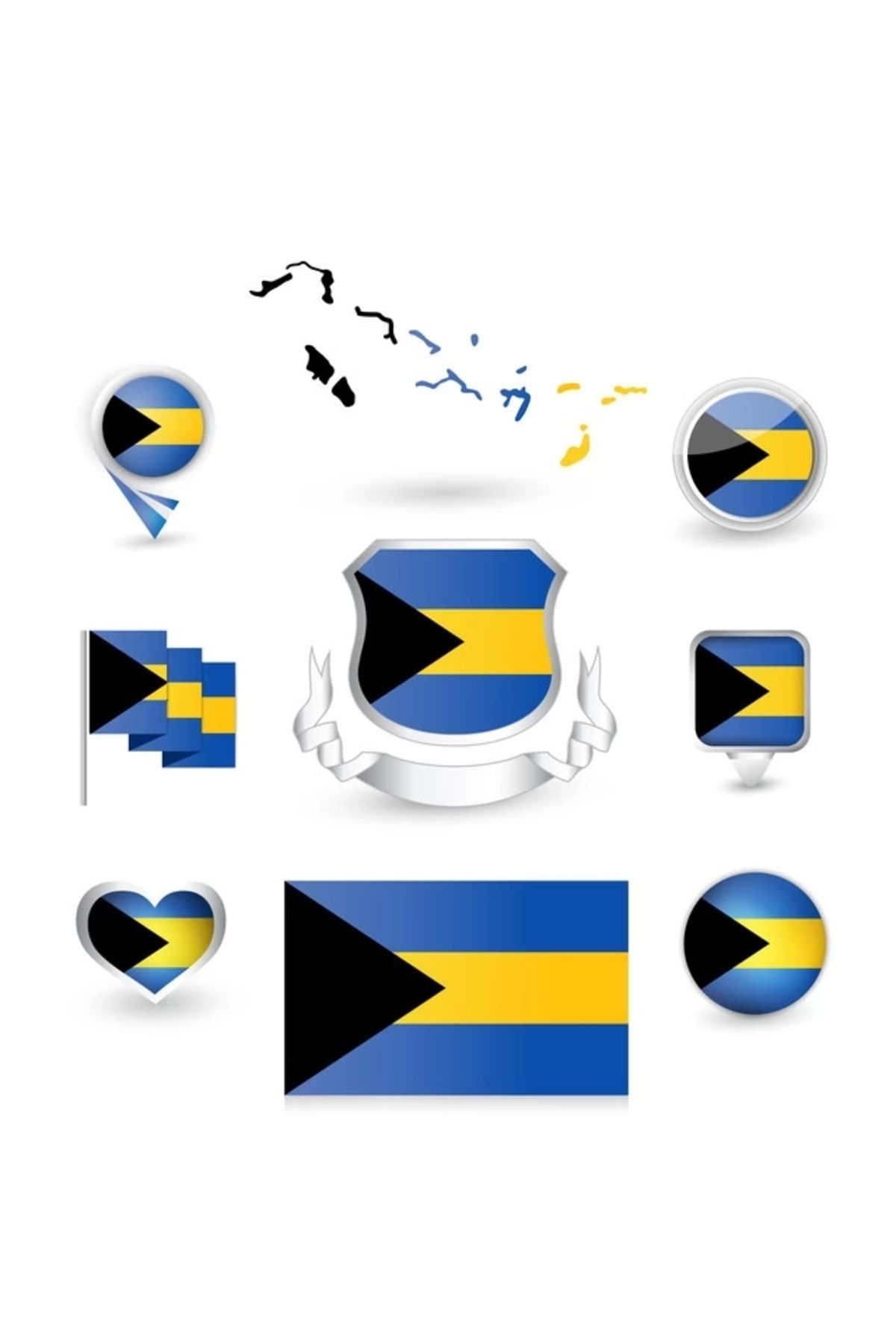 Reysa Tasarım Bahamalar Sticker Set