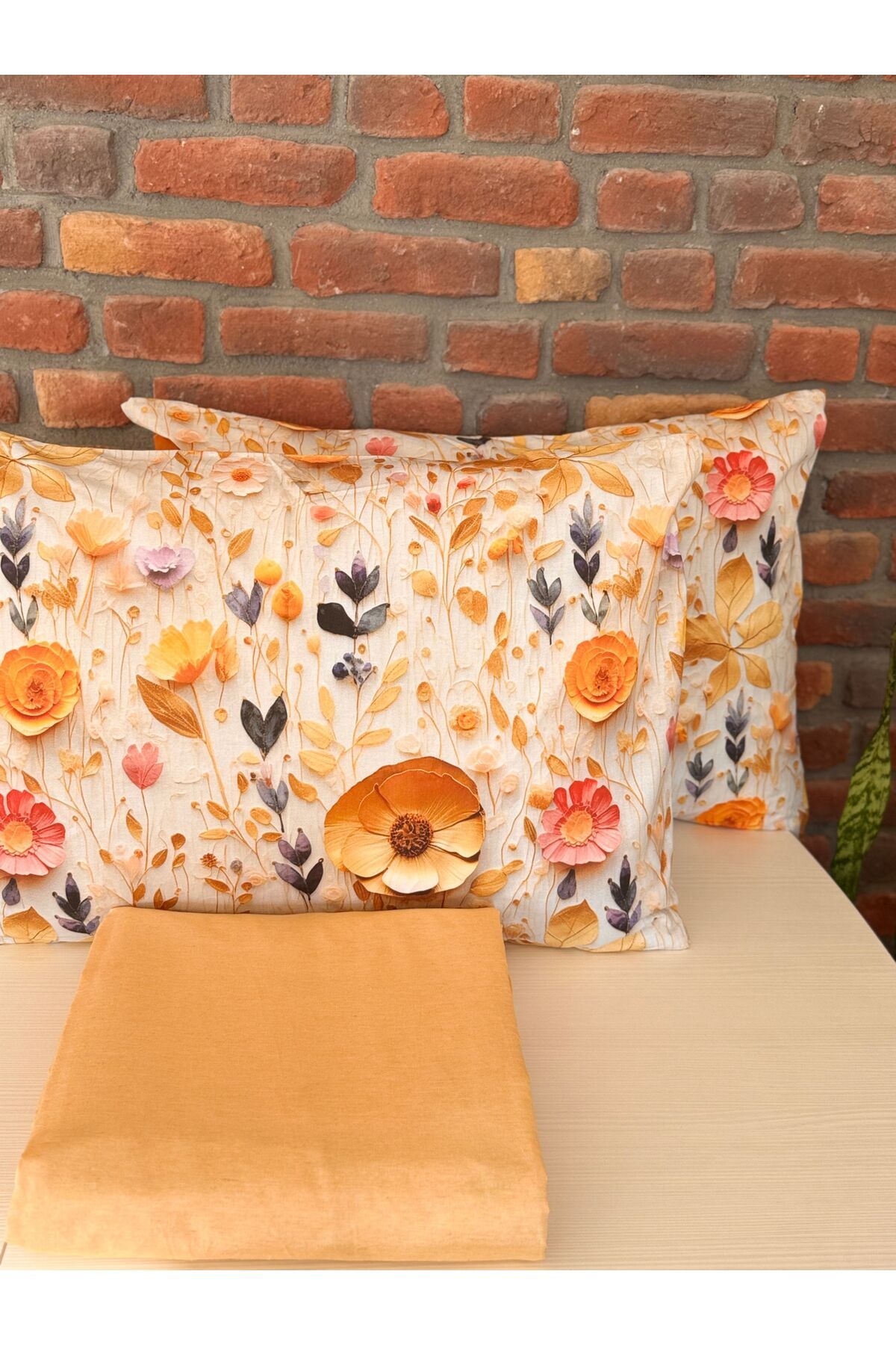 Sheri Home Tekstil Life Flowers Çift Kişilik Çarşaf Yastık Set 83 TelTY555565565688
