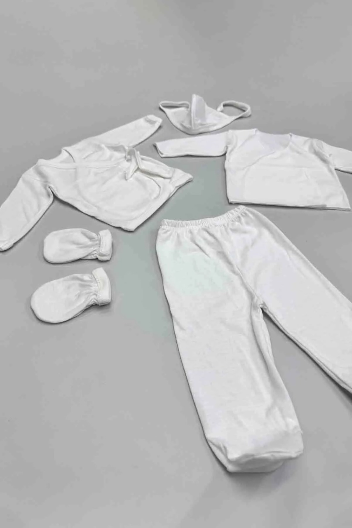 kidszone YENİDOĞAN BEBEK 5 PARÇA ACİL HASTANE ÇIKIŞ SETİ fotoğrafı 2 (önizleme)