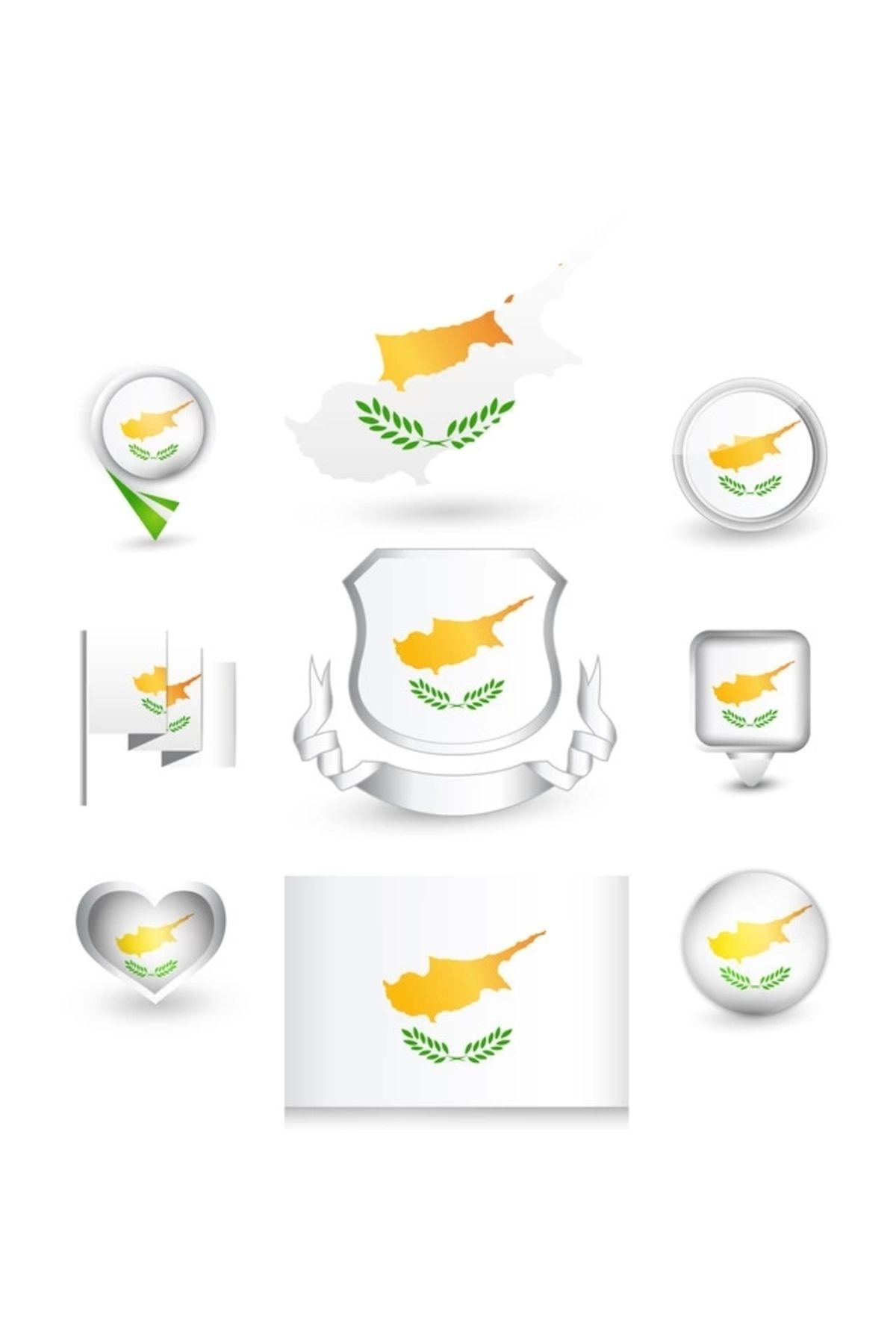 Reysa Tasarım Kıbrıs Türk Cumhuriyeti Sticker Set