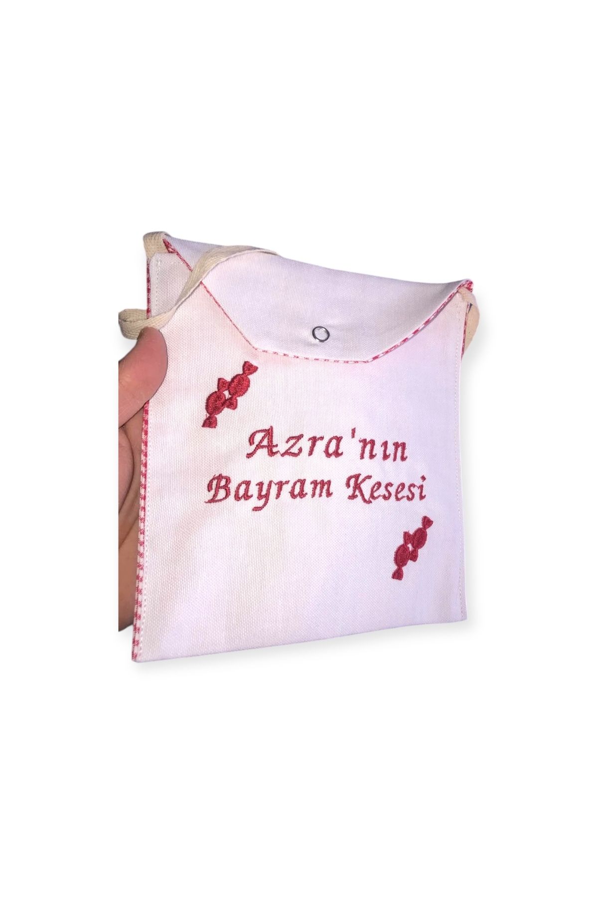 MİESSA Bebek çocuk hediyelik isimli bayram kesesi, isme özel çocuk bayram hediyesi çanta