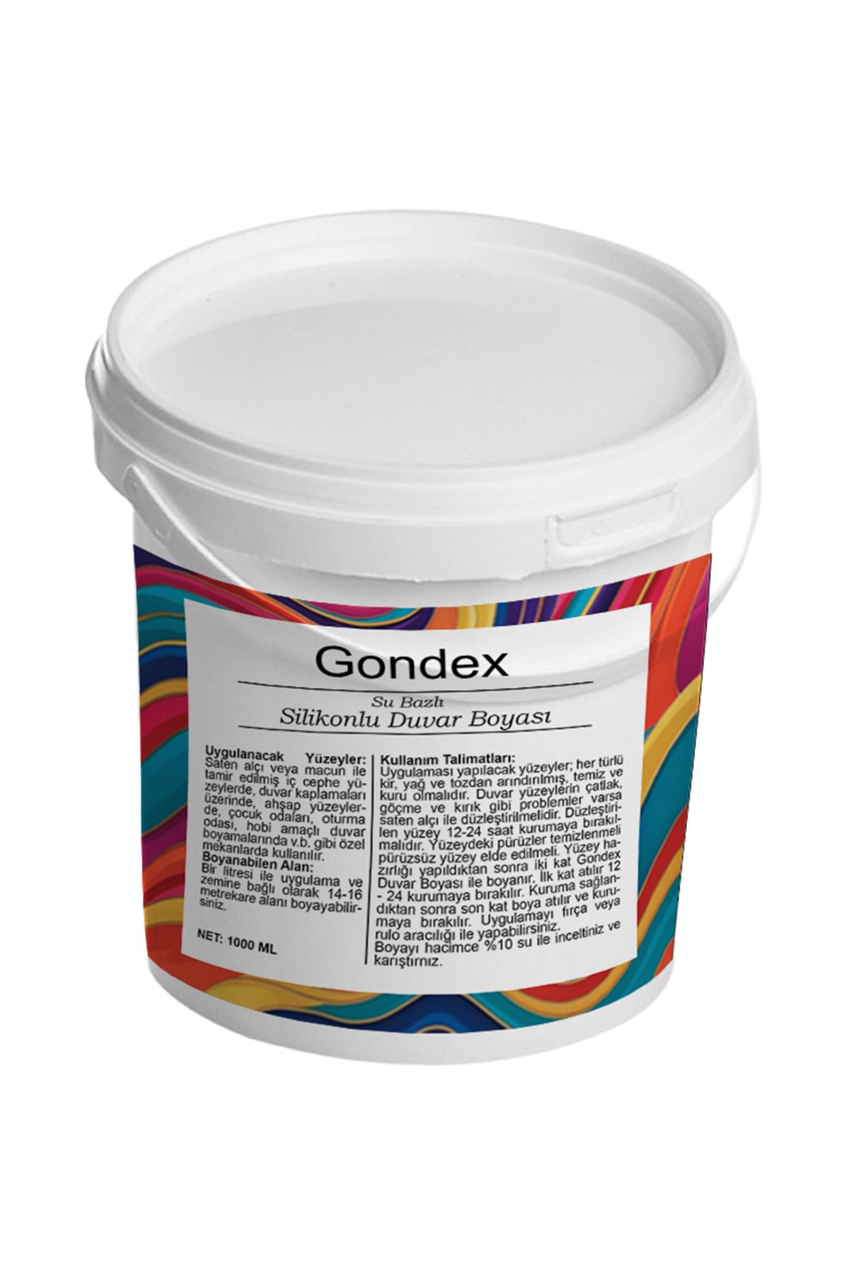 GONDEX Su Bazlı Silikonlu Boya Astarı, İç Ve Dış Cephe Boya Astarı, Beyaz, Boya Öncesi Astar