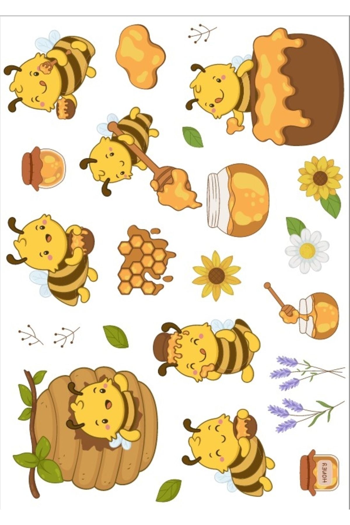 Reysa Tasarım Arı Bal Sticker Set