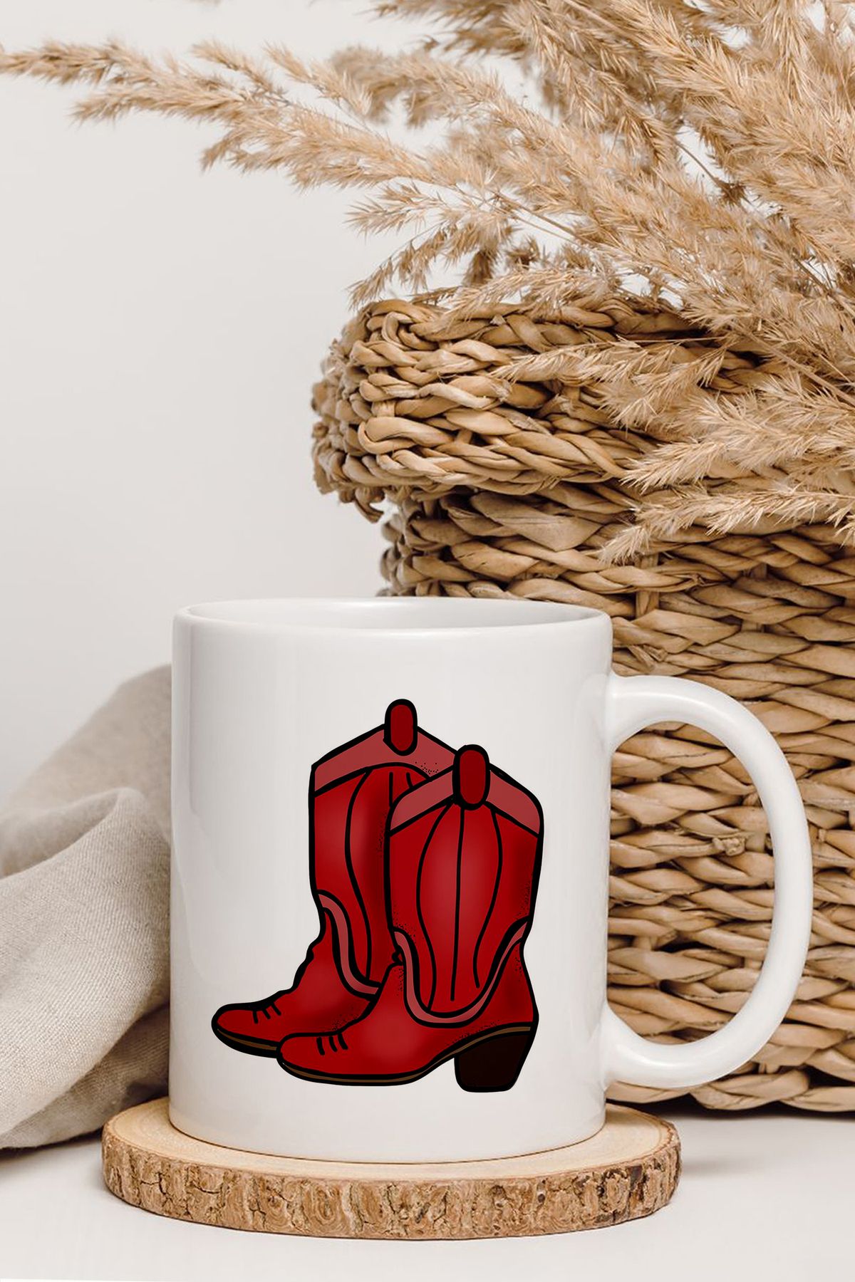 shop HIMYM How I Met Your Mother Ted Kırmızı Çizme Baskılı Kupa