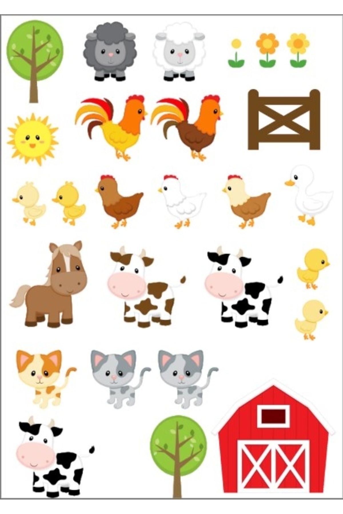 Reysa Tasarım Çiftlik Sticker Set