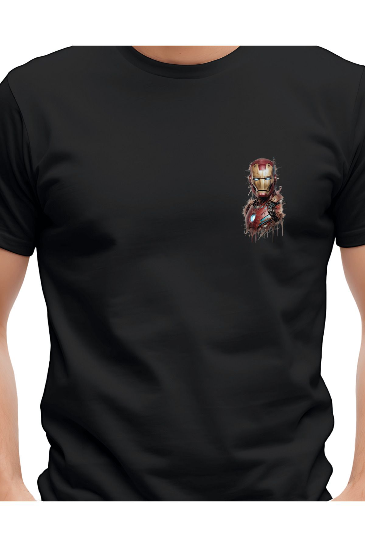 Ebiidesign Iron Man Tasarımlı Baskılı T-Shirt