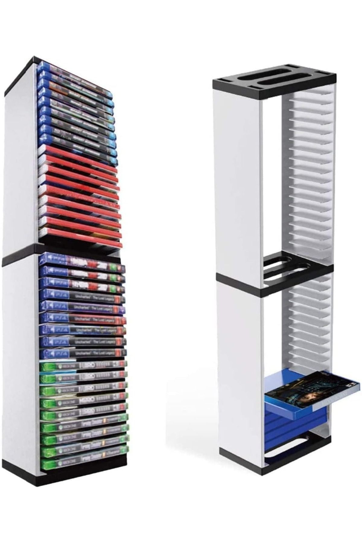 Generic-Game Storage Tower Universal Game & Blu-Ray Storage Holds 36 Disks for PS4, PS5, Xbox On 5