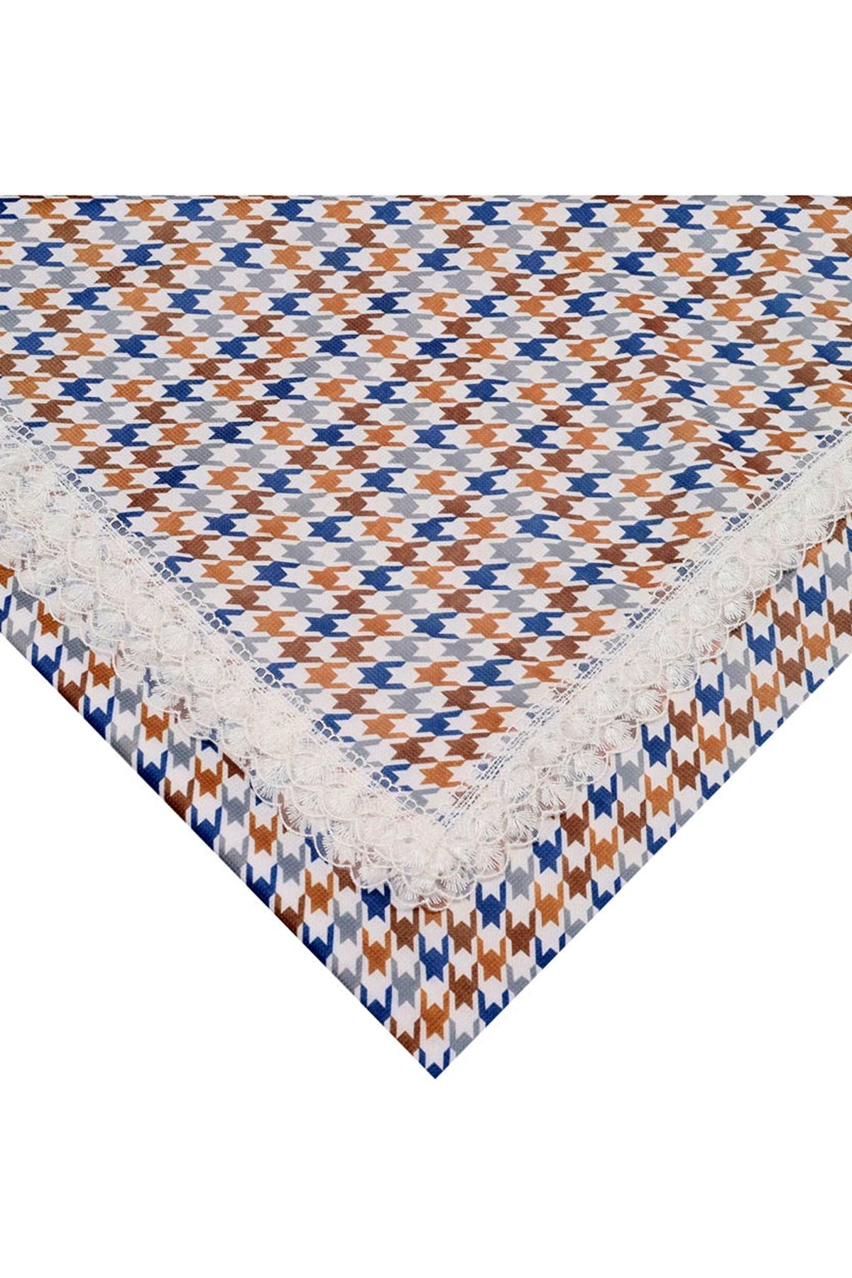 BAYSEM 150 X 150 Cm. Güpürlü Dijital Raşel Masa Örtüsü - Sofra Bezi - Renk-34