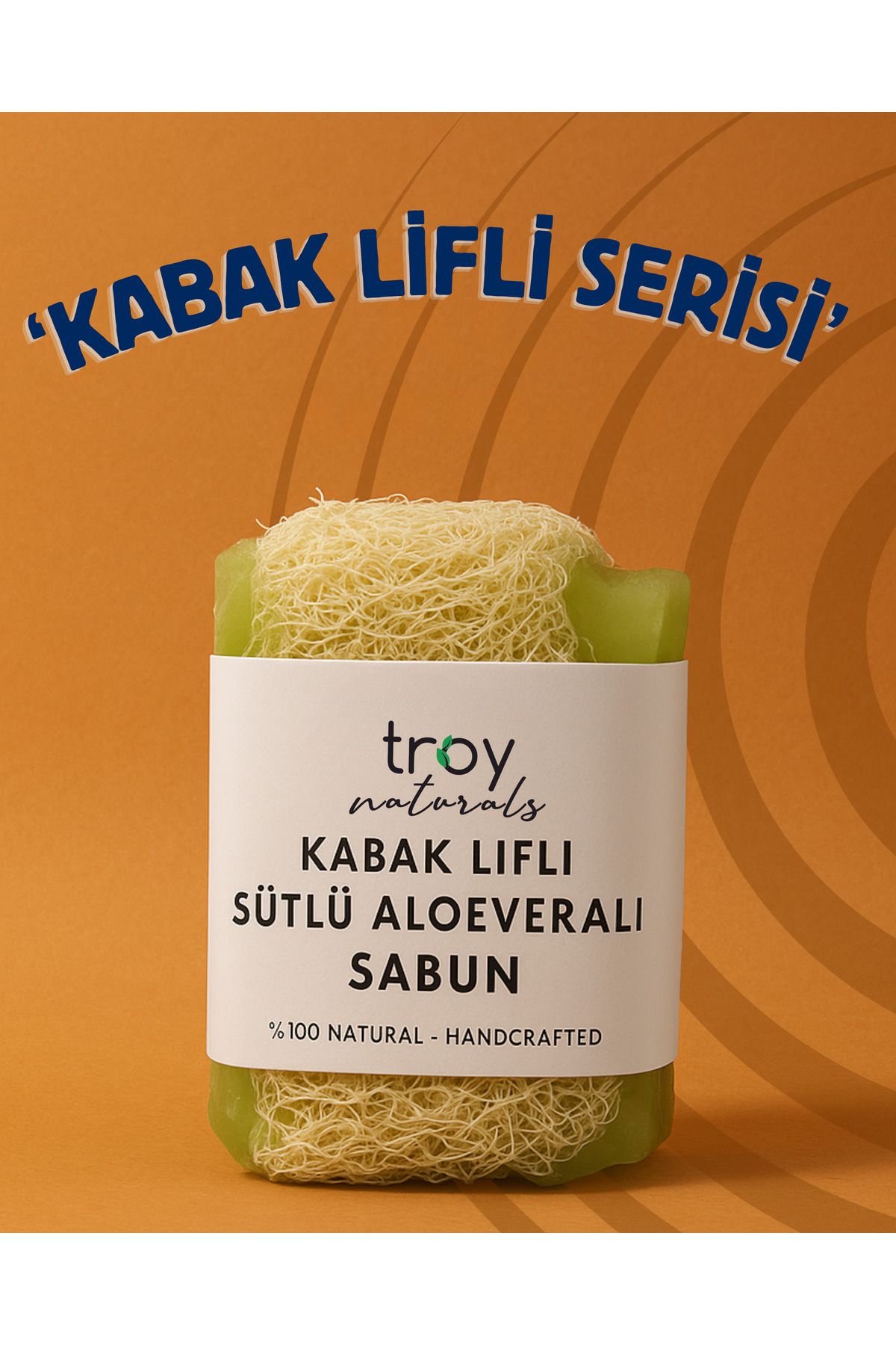 Troy Naturals KABAK LİFLİ SÜTLÜ ALOE VERA SABUNU 160 GR