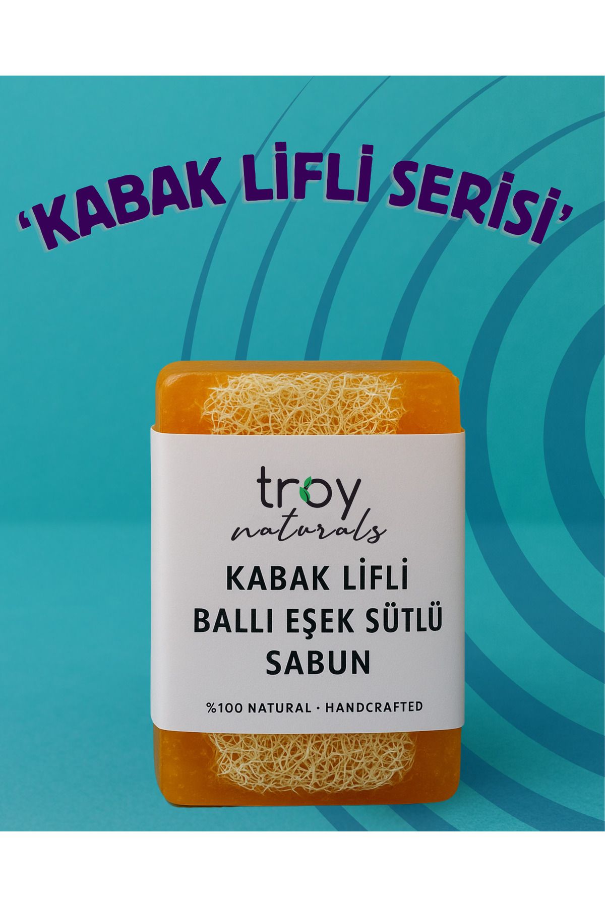 Troy Naturals KABAK LİFLİ BALLI EŞEK SÜTLÜ SABUN 100 GR