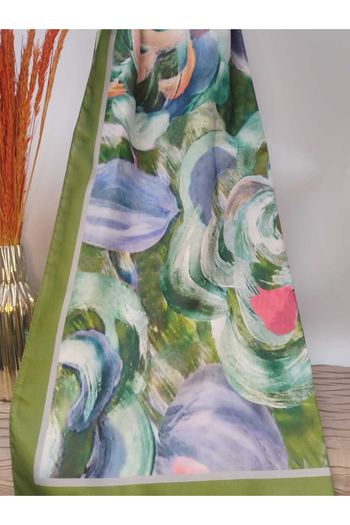 GÇA Moda Kadın Büyük Gül Desenli Yeni Model Şal 75*180