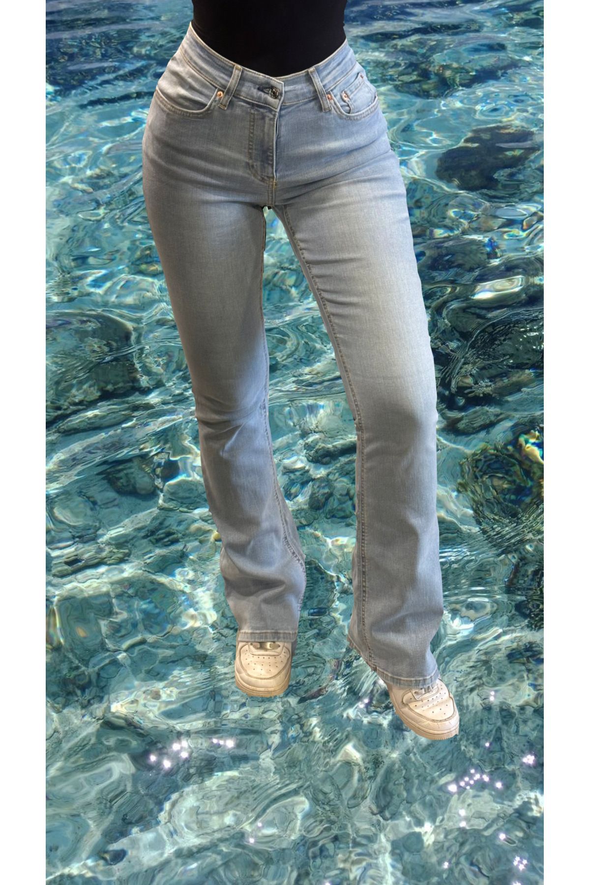 VibeGaia Perfect Jeans Buz Mavi Pantolon