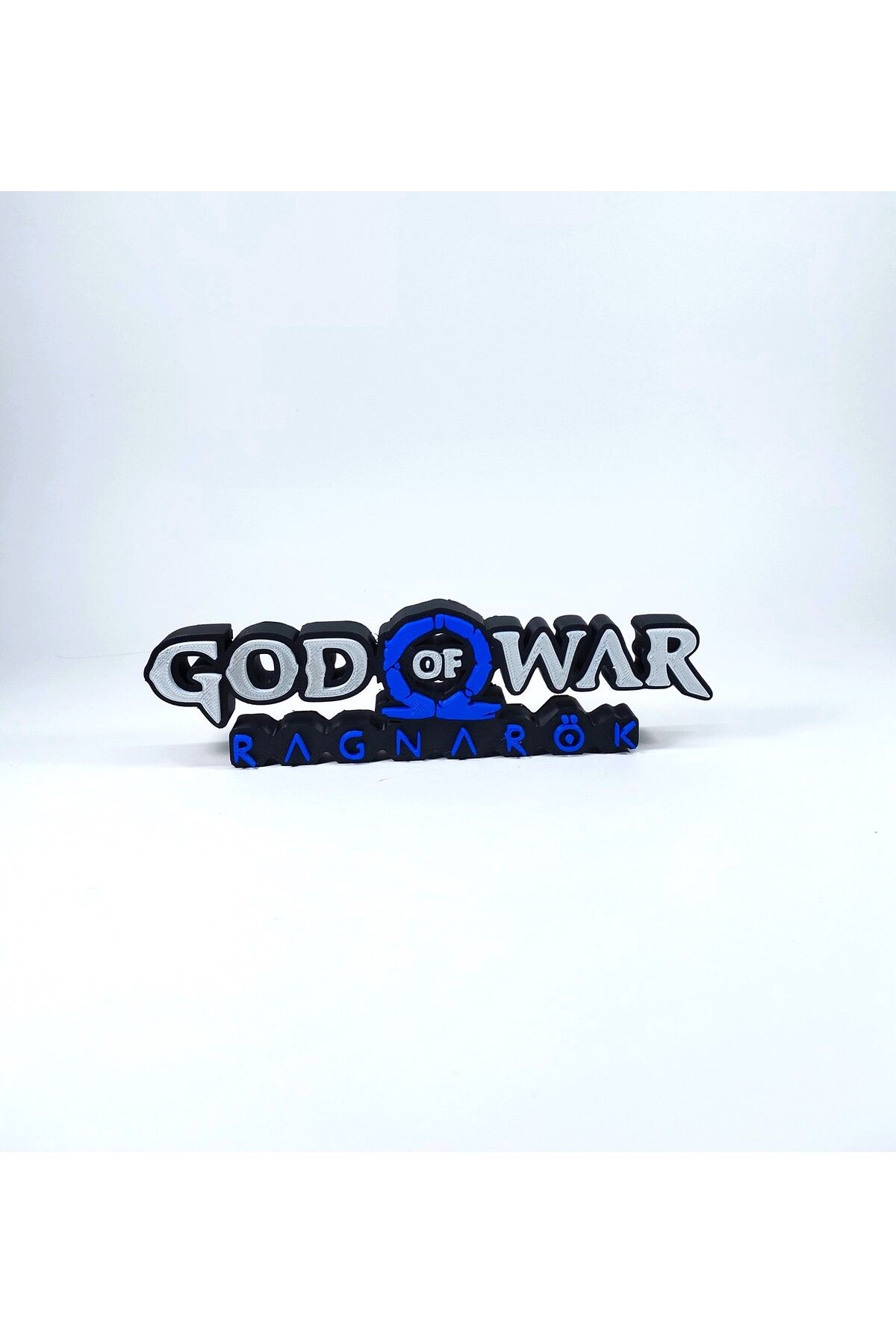 figur God of War Ragnarök 3D Logo Baskı Dekor