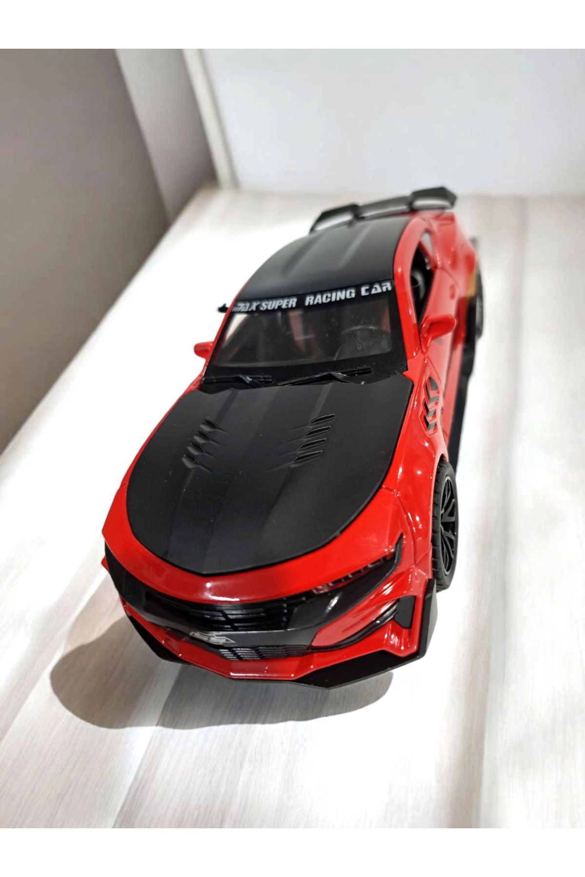 ALYTOYS Model Araba BÜYÜK METAL IŞIKLI SESLİ Kapıları Açılır Bağajda Açılır 19x8,5cm ÇekBırak Motorlu