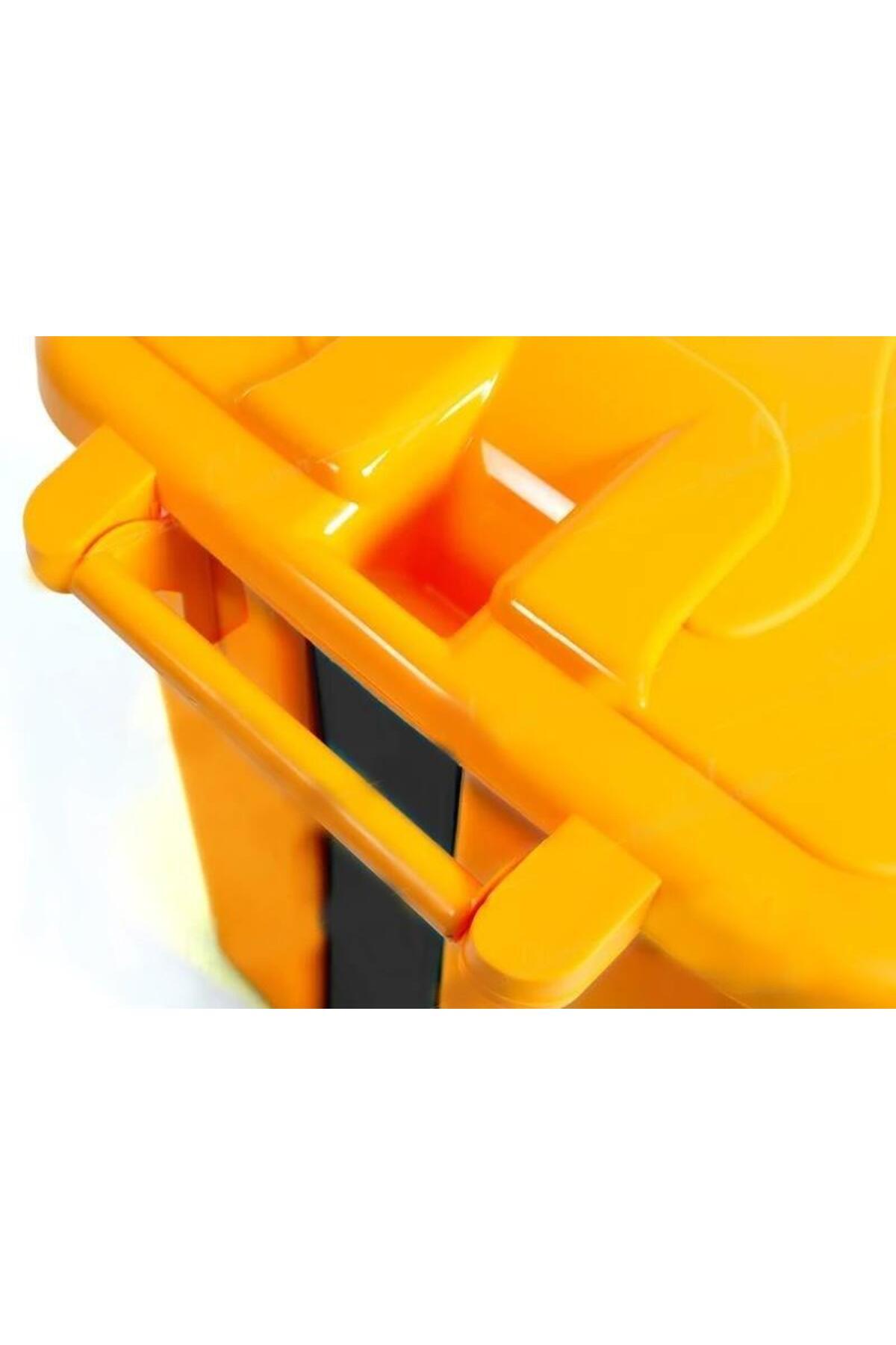 Omnipazar-Sy-4255 40 Lt Corner Pedal Plastic Trash Can (Without Inner Bucket) 4