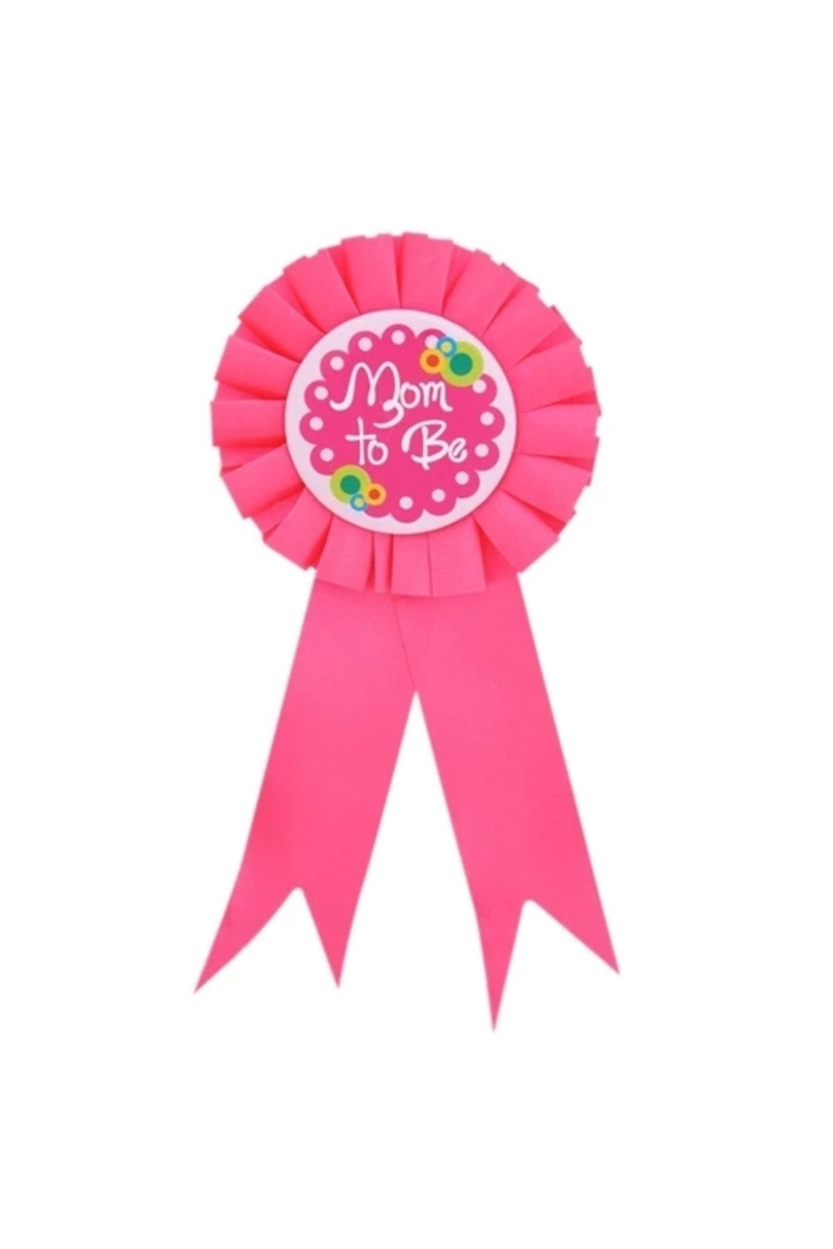 PRATİKOBA Mom To Be Yazılı Rozet Pembe Renk
