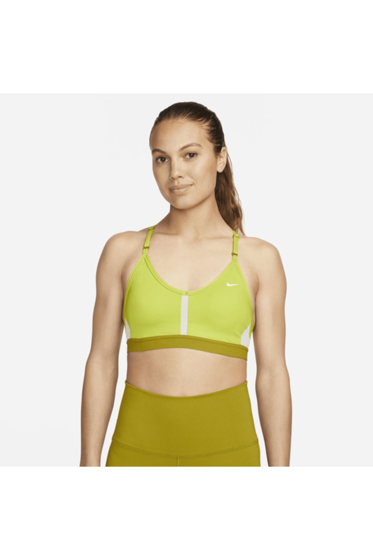 Nike Dri Fit Indy V Neck Light Support- Kadın Spor Sütyeni