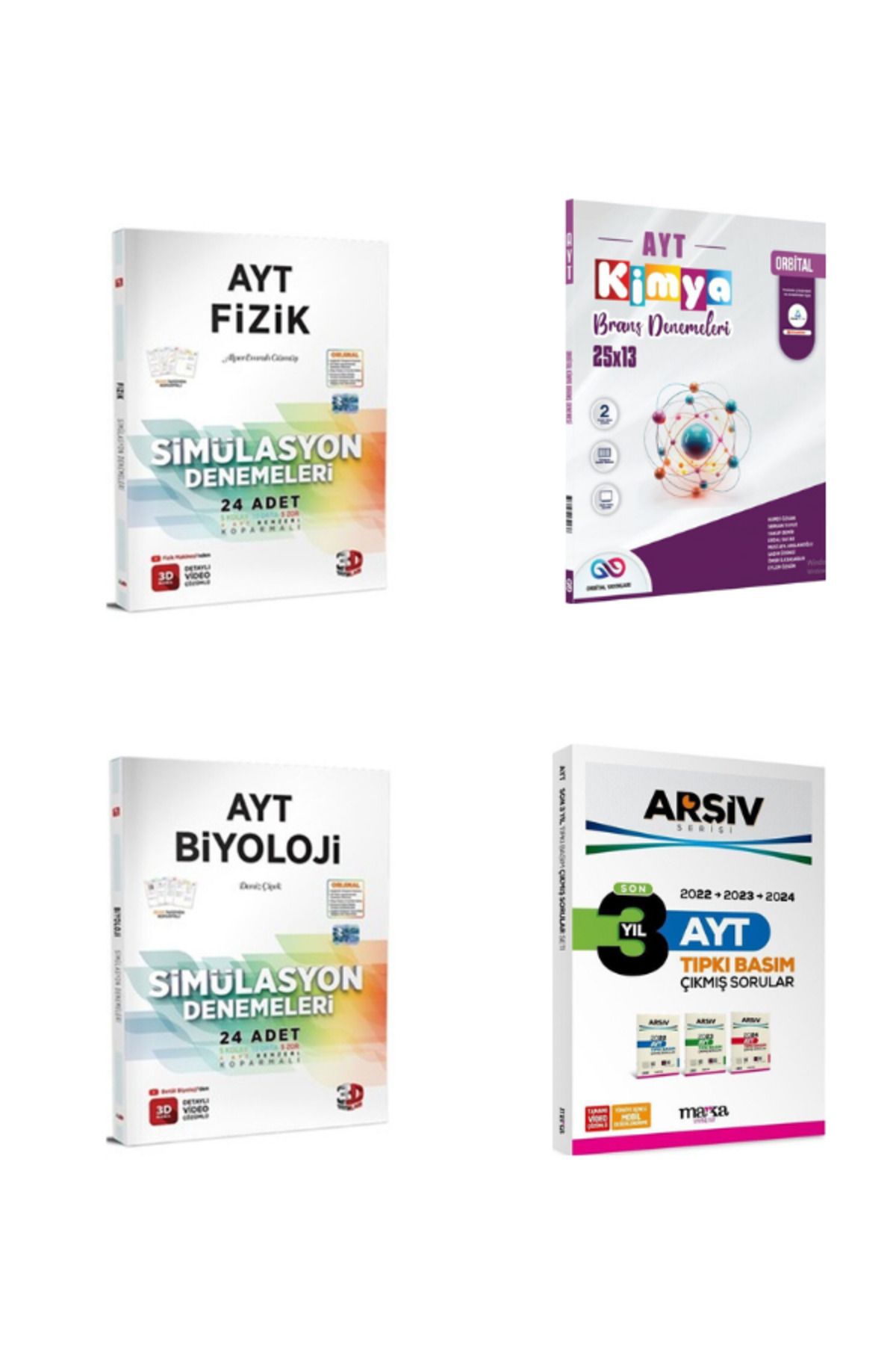 Garantör Akademi 2025 3d ayt fizik orbital ayt kimya ve 3d ayt biyoloji branş deneme ayt 2024 2023 2022