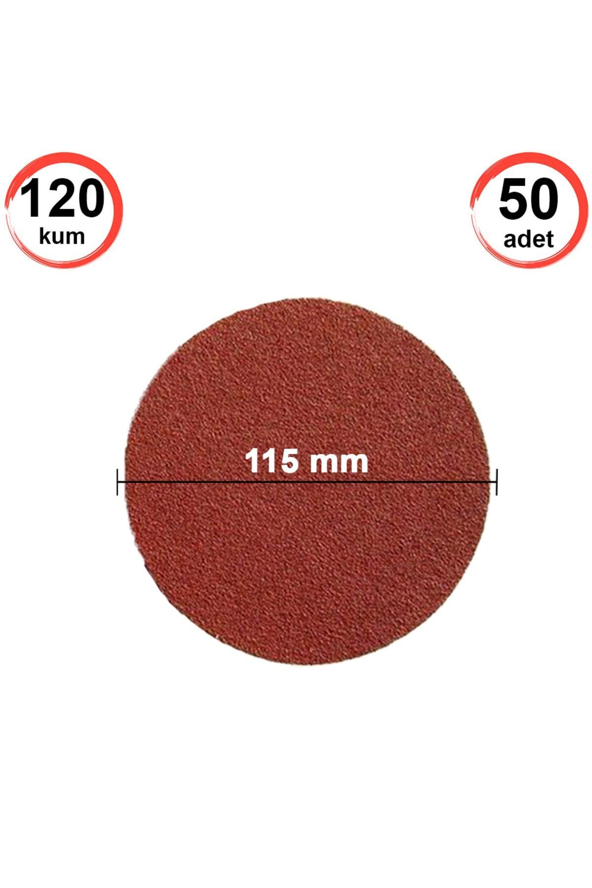 Sucuoğlu 50 Adet Cırt Zımpara Kağıdı El Zımparaları Seti 115 Mm Avuç Içi Spiral Taşlama (120 Kum)