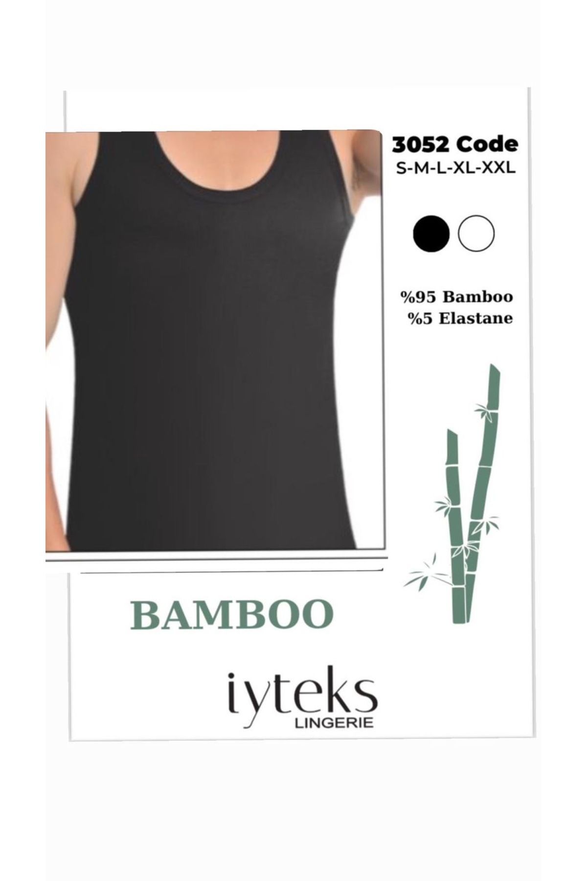 İki Yıldız Erkek Bambu Atlet tekli
