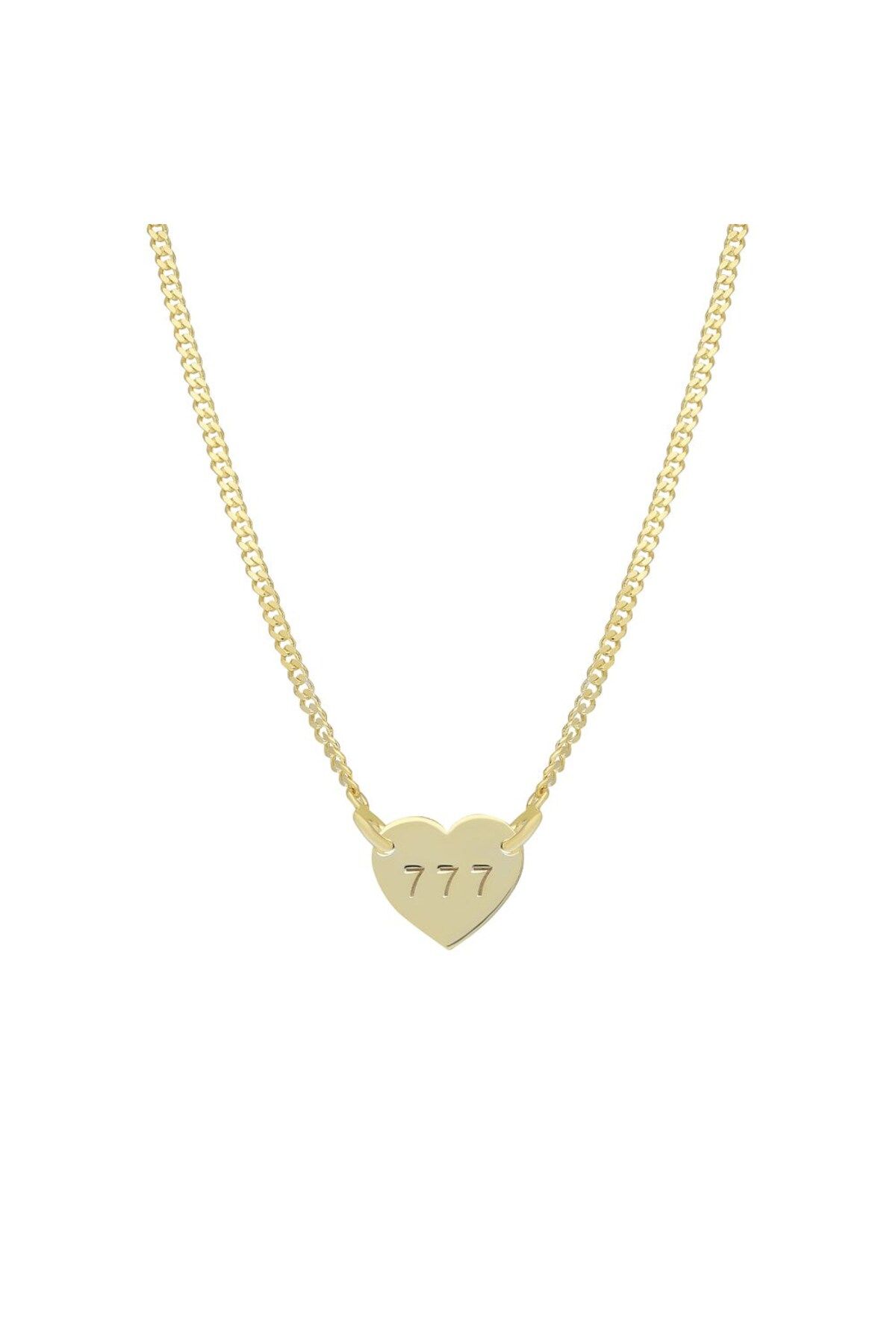 beonejewelry GURME ZİNCİRLİ KAZIMALI KALP KOLYE | 925 GÜMÜŞ