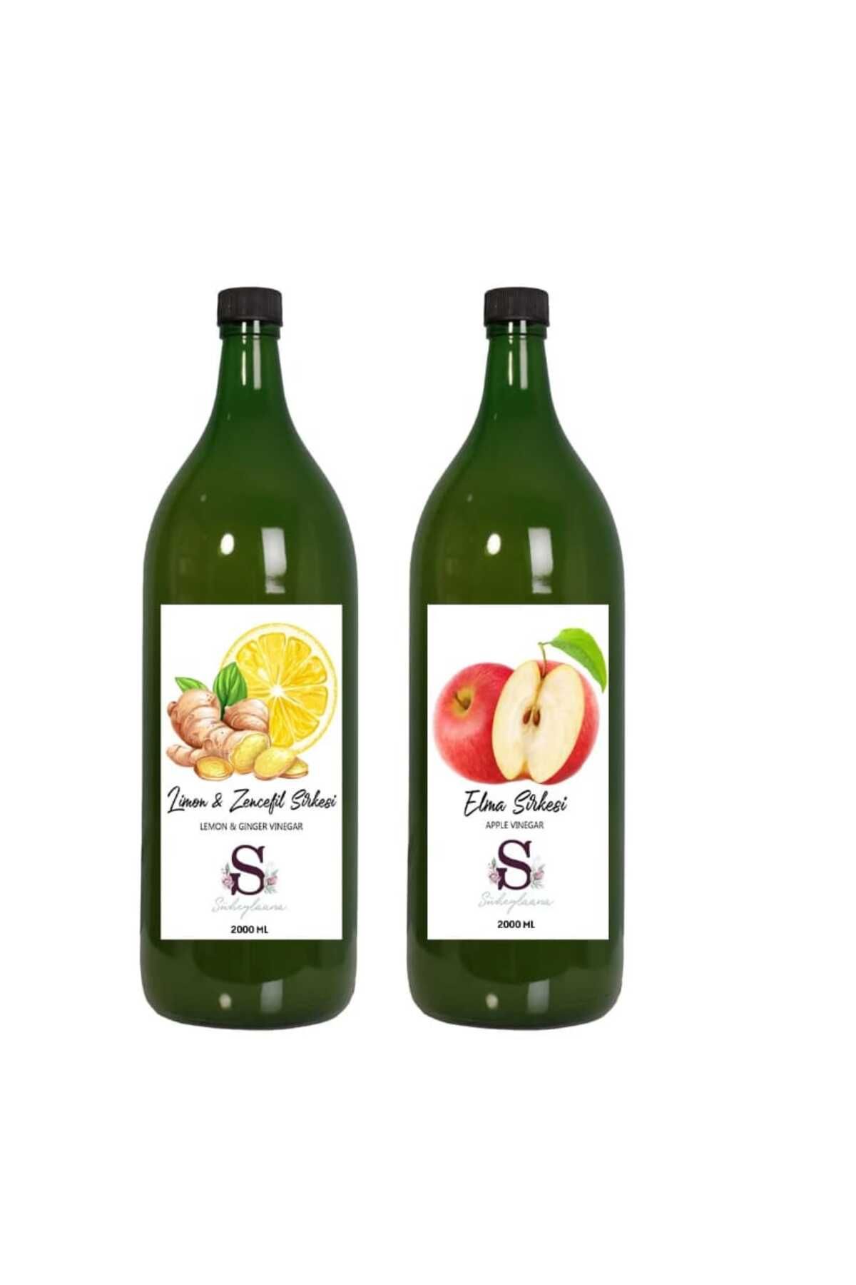 Süheylaana Doğal Limon & Zencefil Sirkesi 2000 Ml - Doğal Elma Sirkesi 2000 Ml