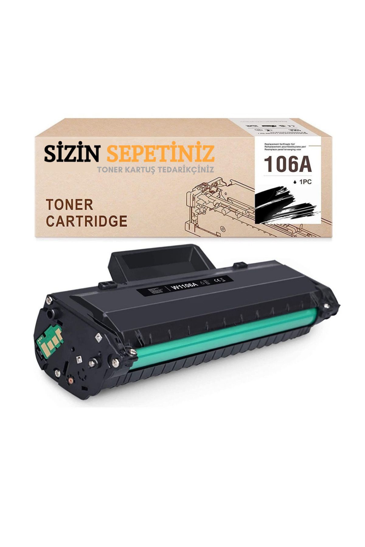 HP 135a 135w 135r 137fnw HP Lazer 107a 107r için HP 106A W1106A W1106A Toner (Çipli)