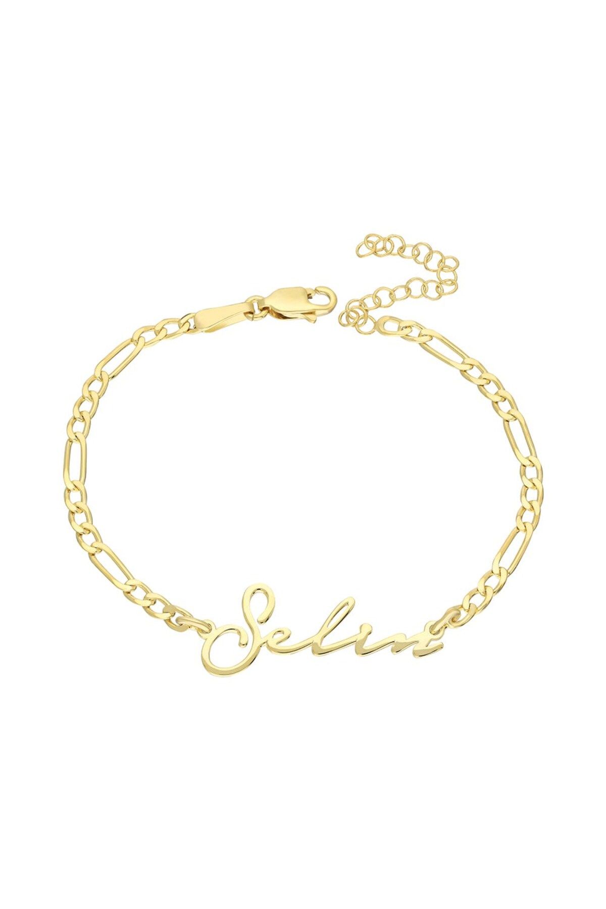 beonejewelry BIG FIGARO İSİMLİ BİLEKLİK | 925 GÜMÜŞ