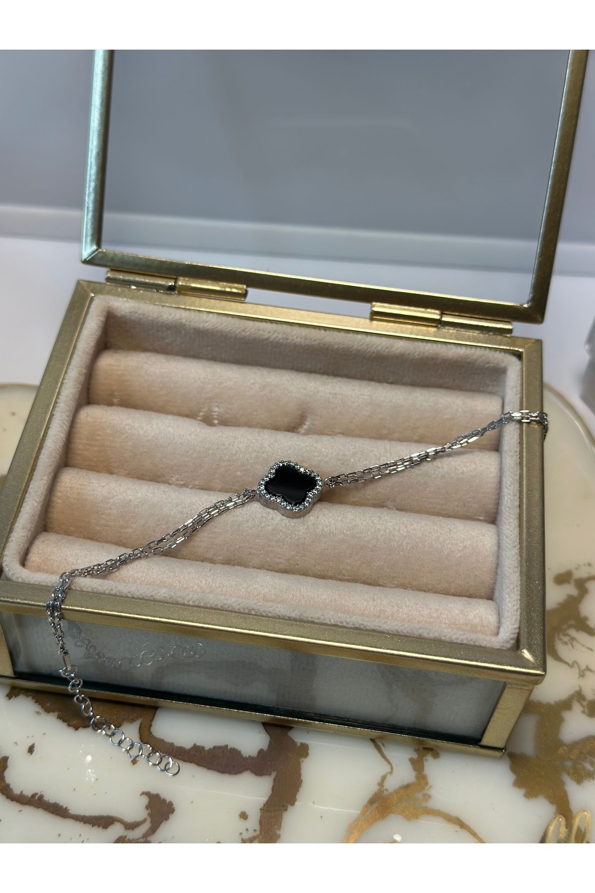 Twinkle Jewellery 925 Ayar Gümüş Van Cleef Model Bileklik
