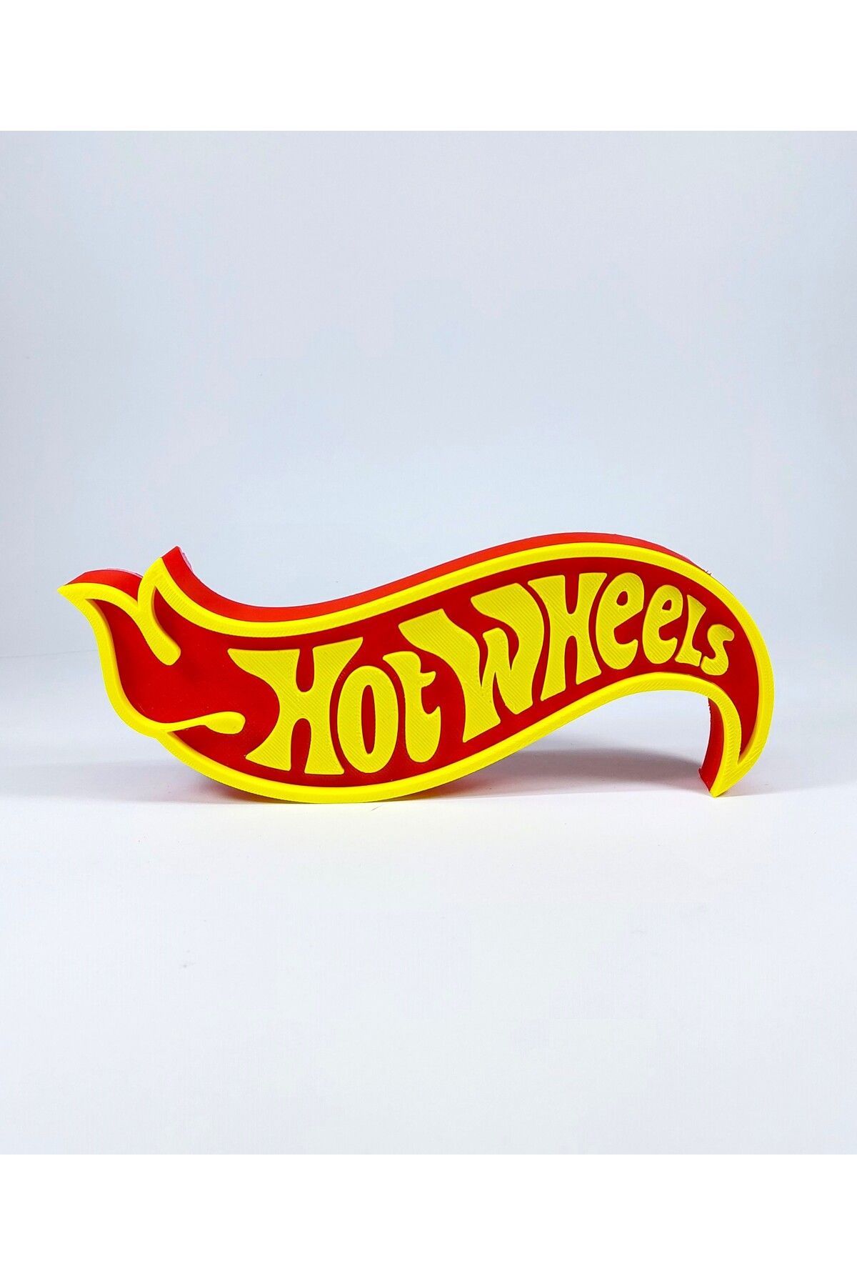 figur Hot Wheels 3D Logo Baskı Dekor