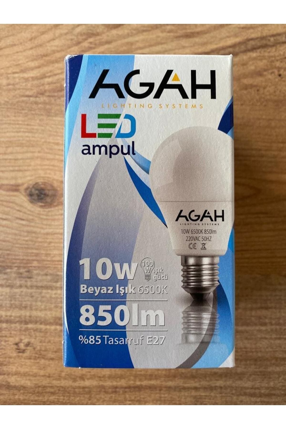 AGAH 10w - E27 Duy Beyaz Ampul ( 10' Lu Paket )
