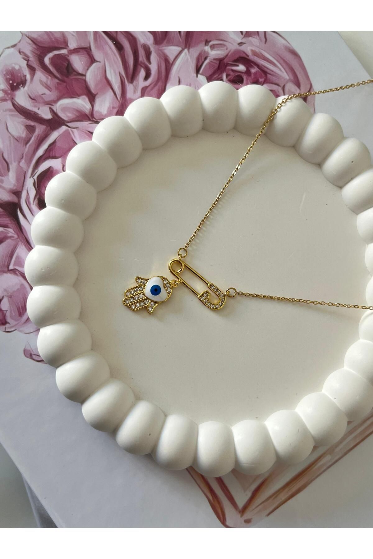 sessjewelry Gold Fatma'nın Eli Kolye