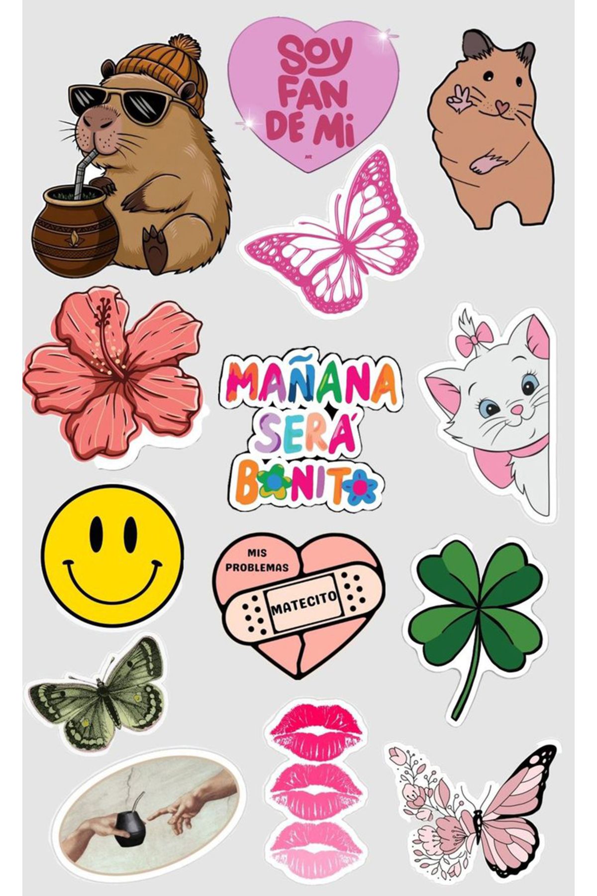 BK Design Popüler Sticker Telefon Laptop Notebook Tablet Defter Matara Stiker Etiket ST1729