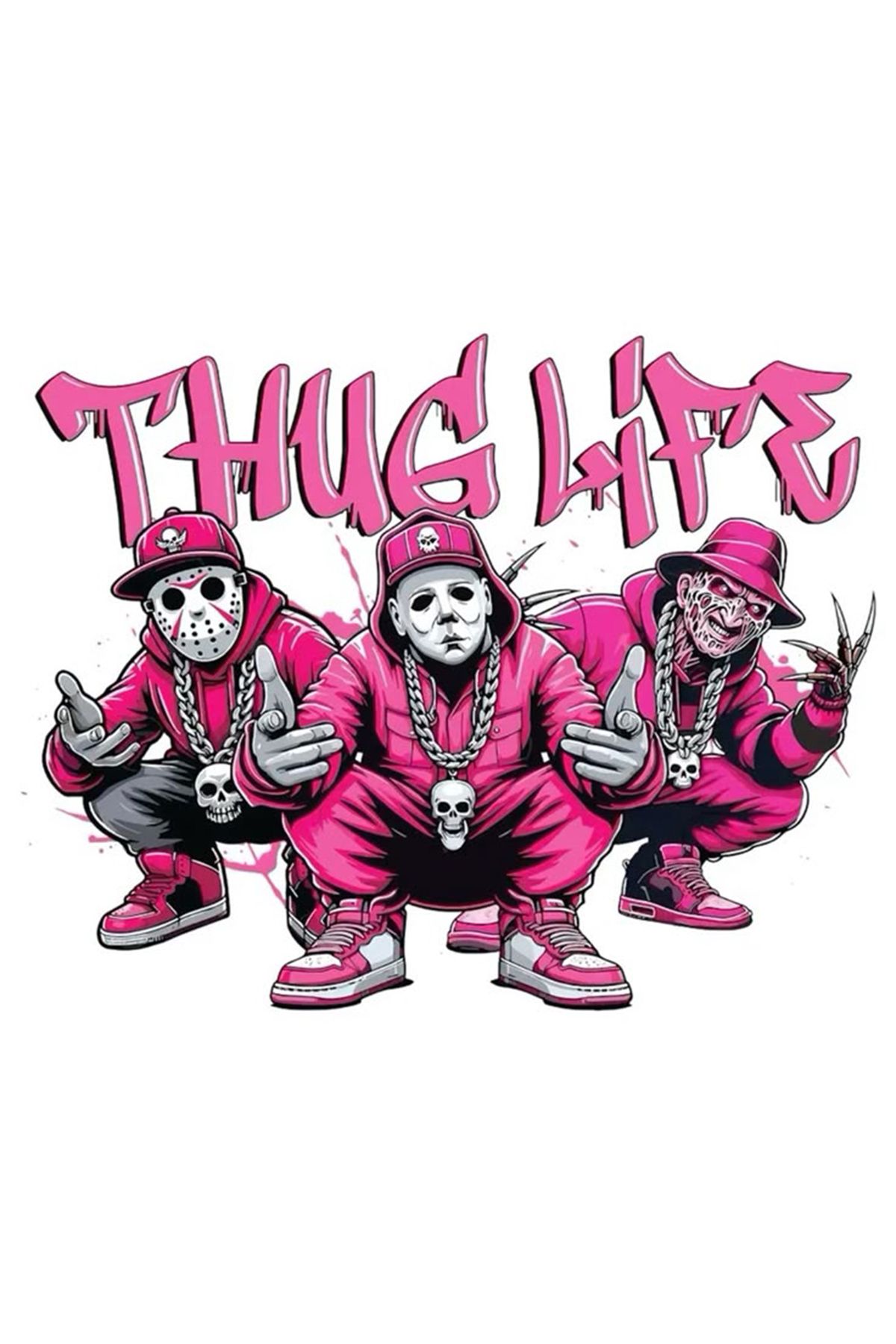 BK Design Thug Life Sticker Telefon Laptop Notebook Tablet Defter Matara Stiker Etiket ST1666