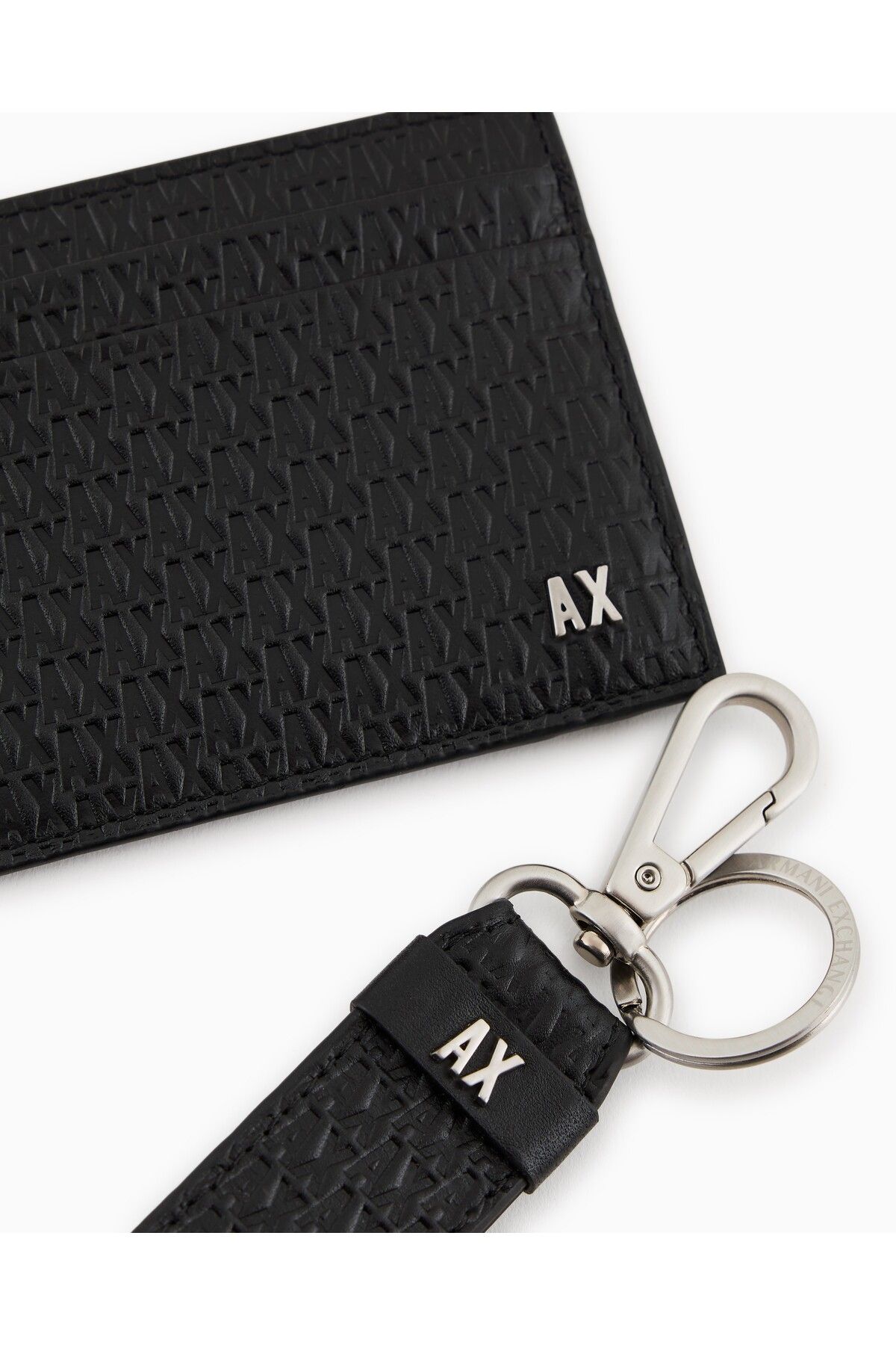 Armani Exchange Deri kartlık anahtarlık seti