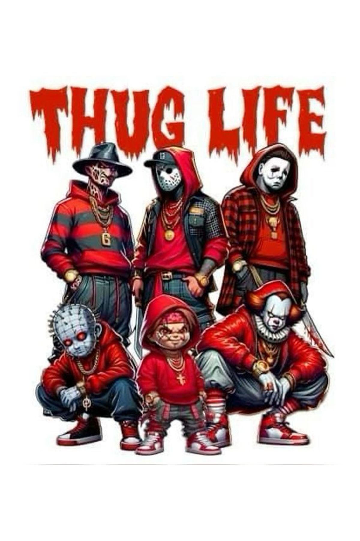 BK Design Thug Life Sticker Telefon Laptop Notebook Tablet Defter Matara Stiker Etiket ST1759