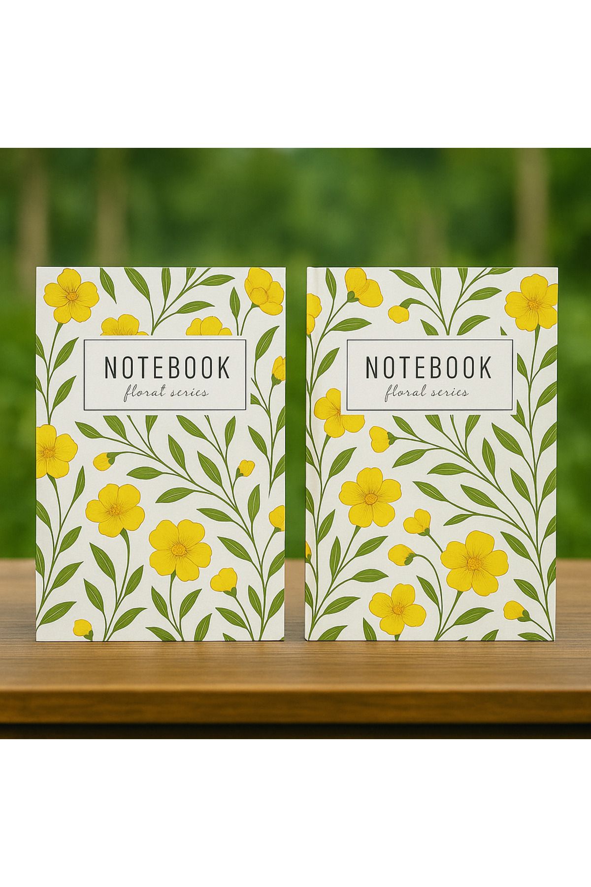 YLDZ Sarı Bahar – Floral Defter Serisi