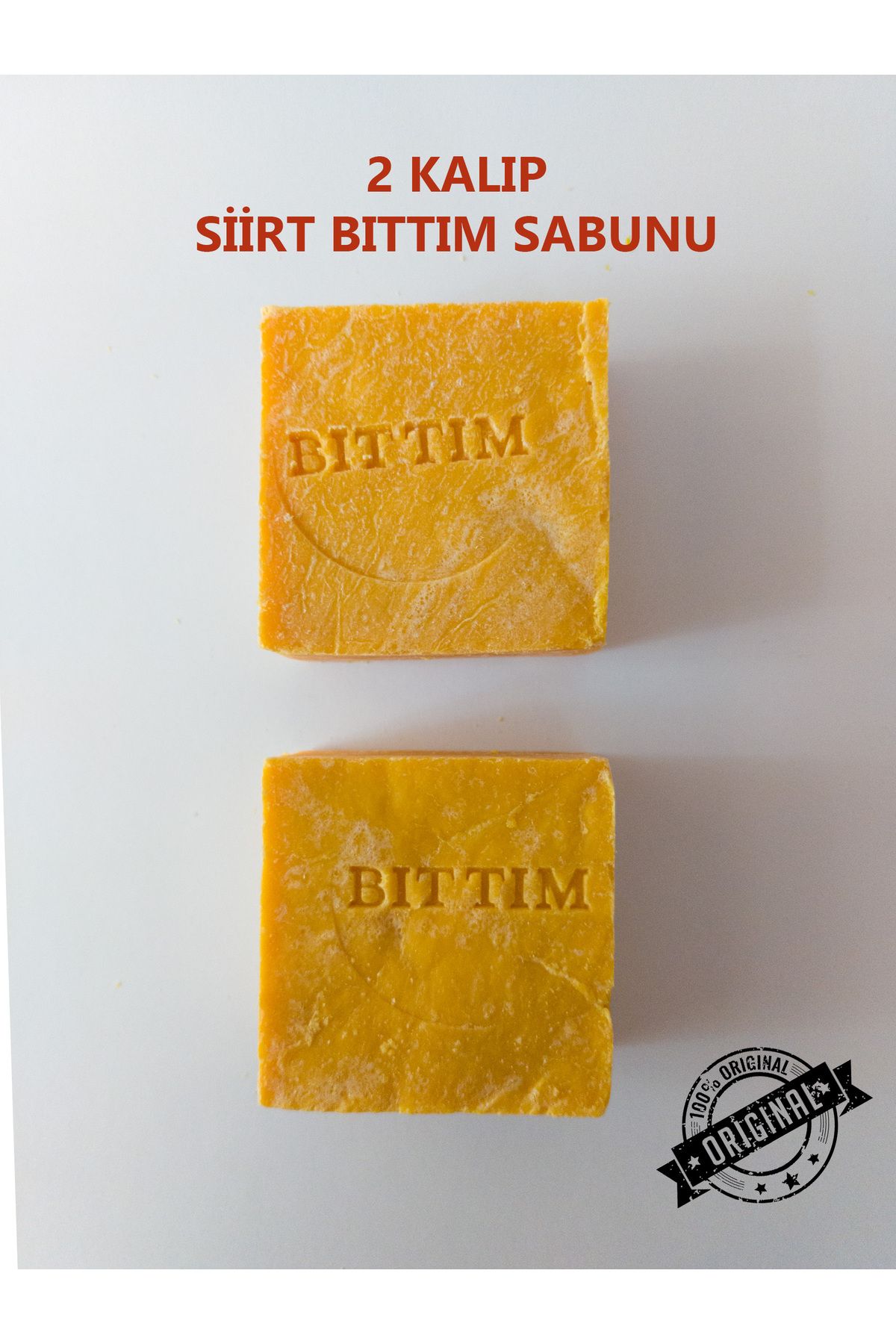 Klenas Siirt Bıttım Sabunu 2 Kalıp - Sarı Bıttım Kepek Sabunu Kaliteli El Yapımı Olgunlaştırılmış
