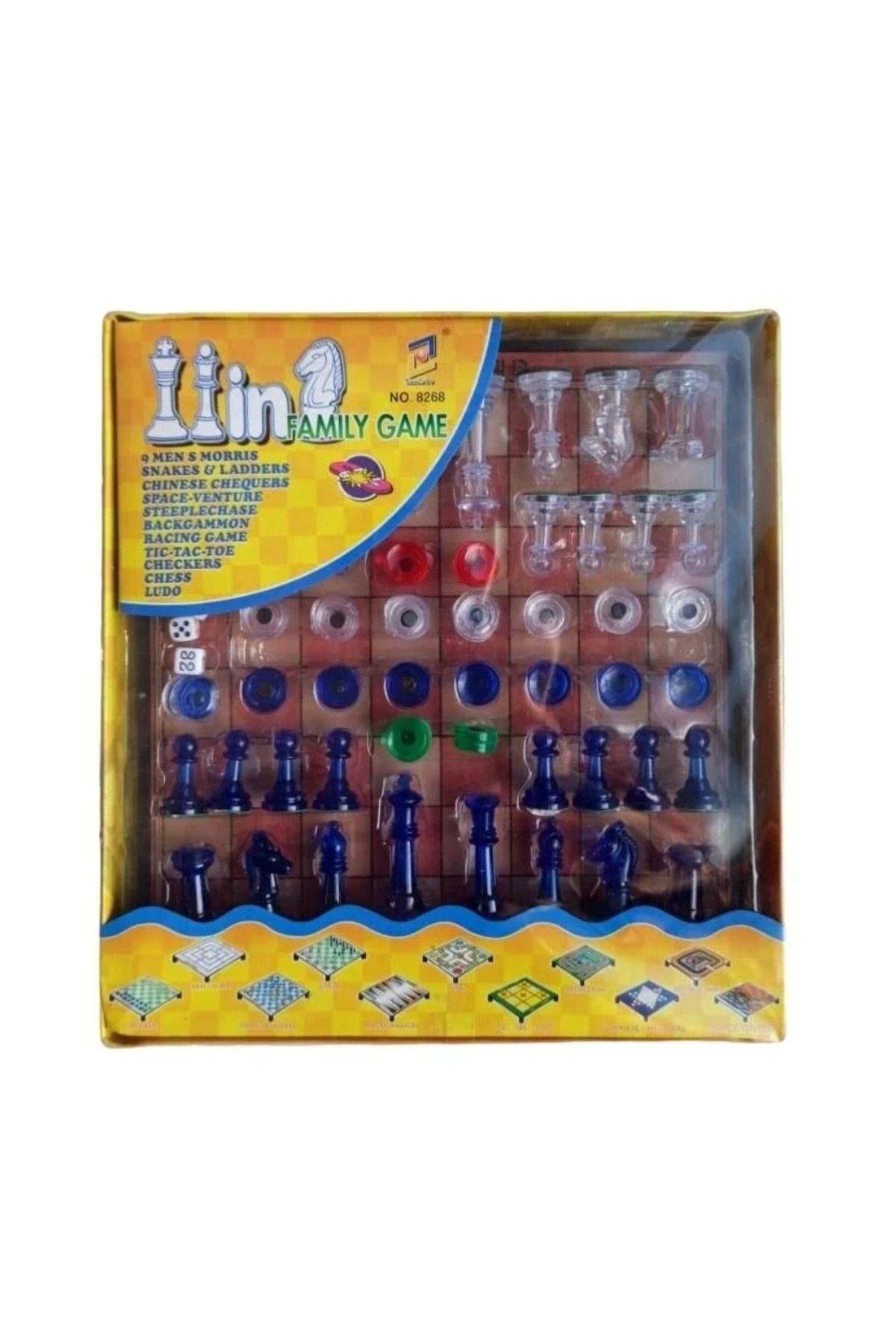 Angoravi 11 in 1 Satrançlı Oyun Seti