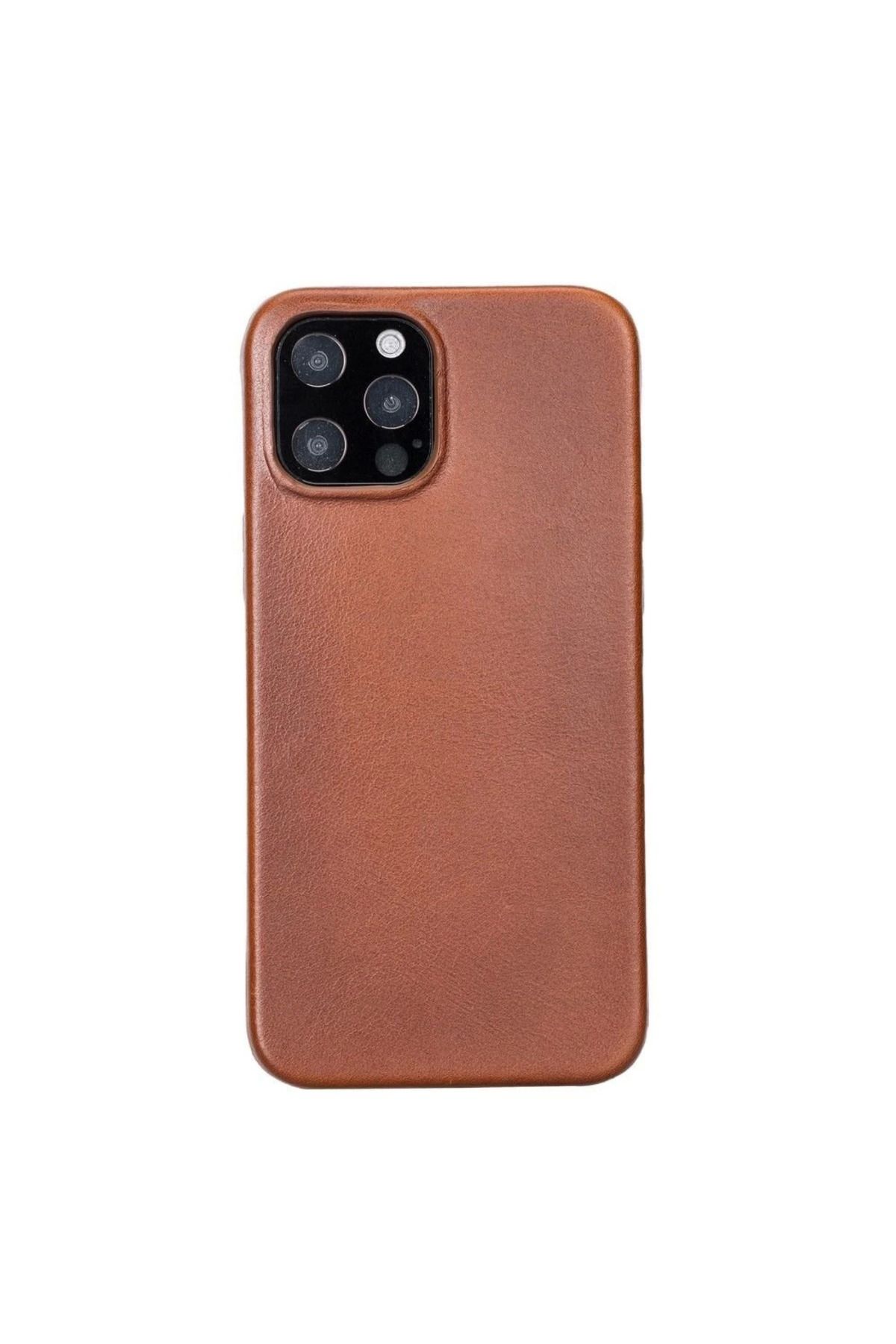 Angoravi Apple iPhone 12 Pro Max Uyumlu Deri Arka Kapak ROCK RST2EF Taba
